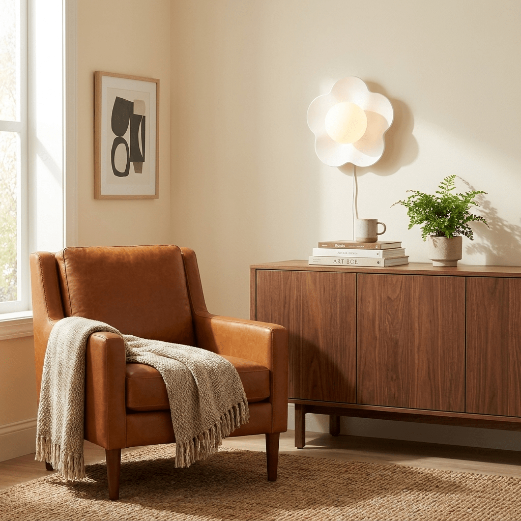 La fleur Plug-in Wall Lamp-Neutral Decor