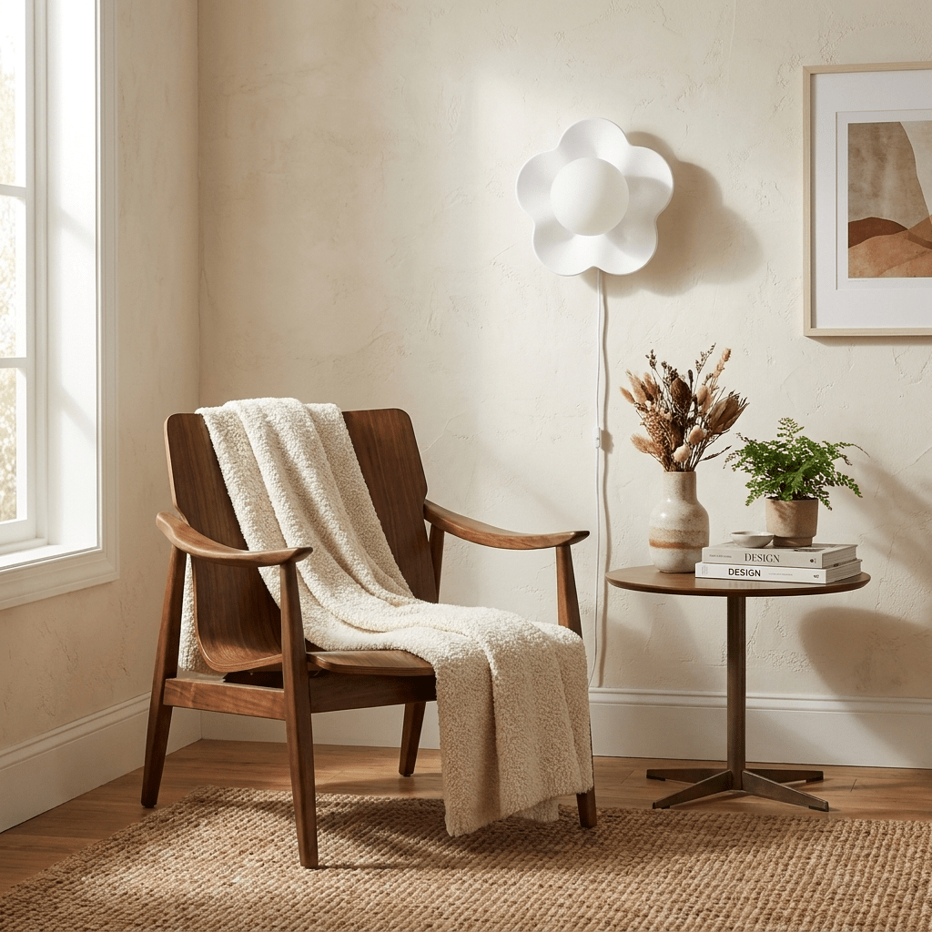 La fleur Plug-in Wall Lamp-Neutral Decor