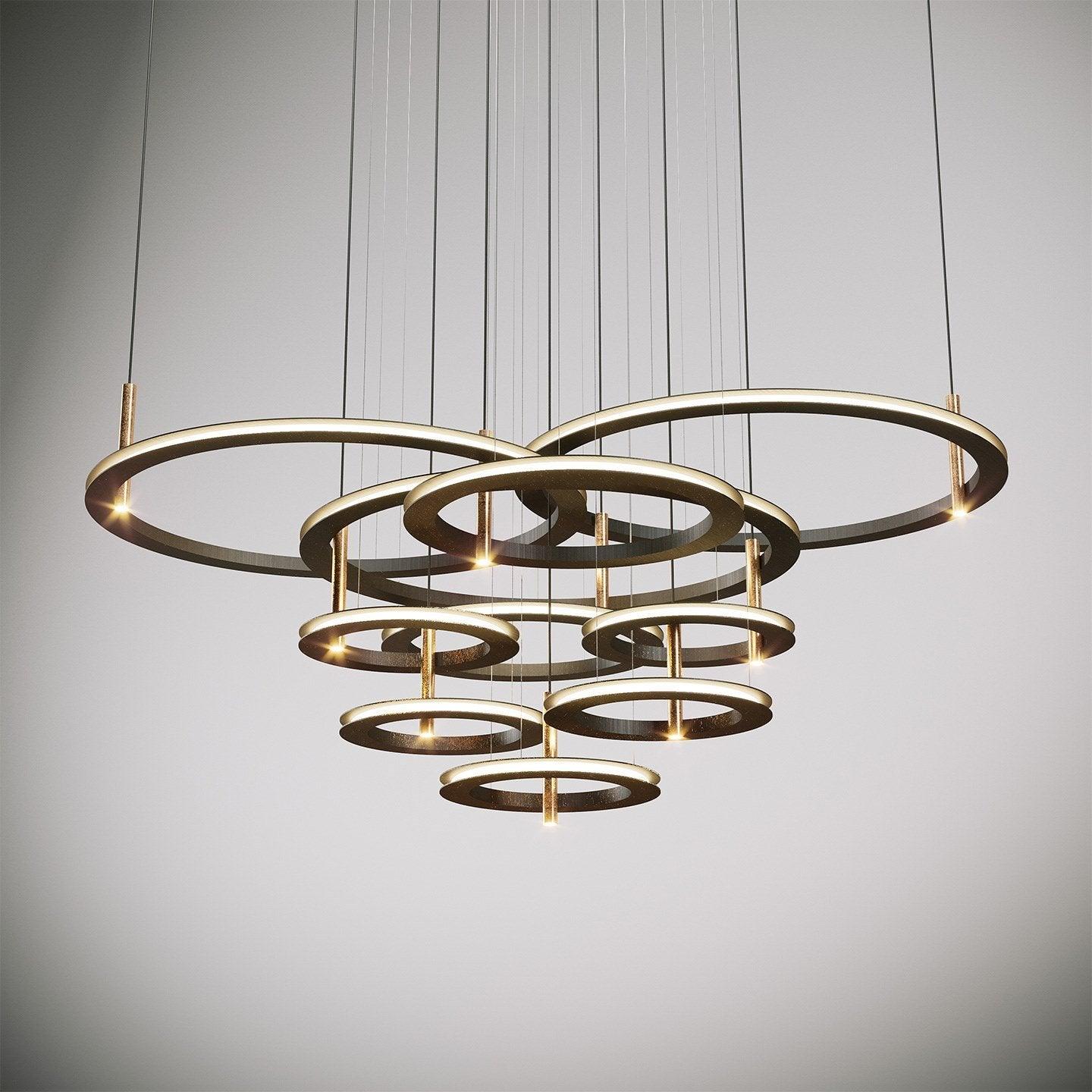 Vildes Chandelier Ring Layered Minimalist-Neutral Decor