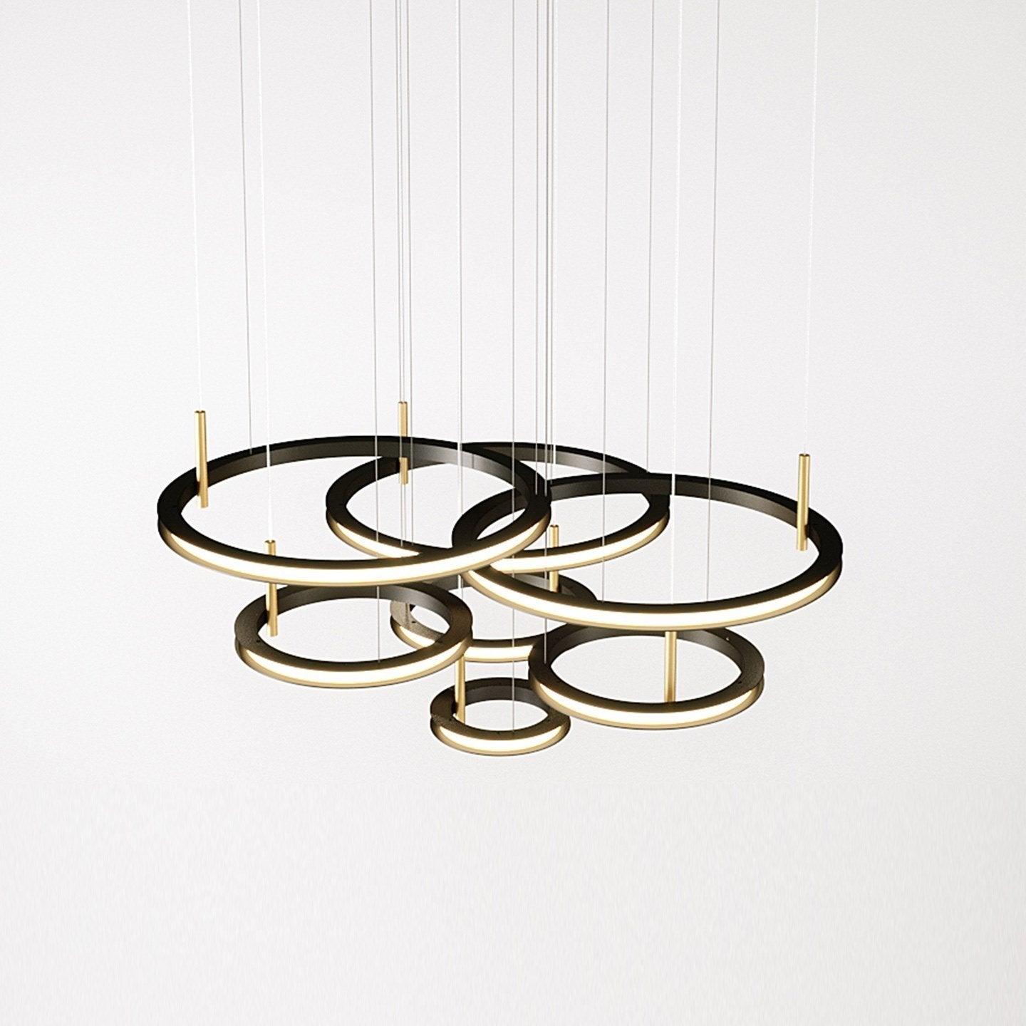 Vildes Chandelier Ring Layered Minimalist-Neutral Decor