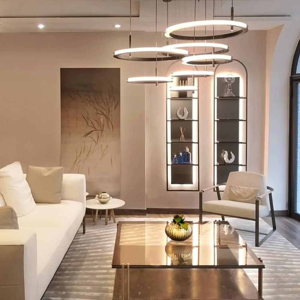 Vildes Chandelier Ring Layered Minimalist-Neutral Decor
