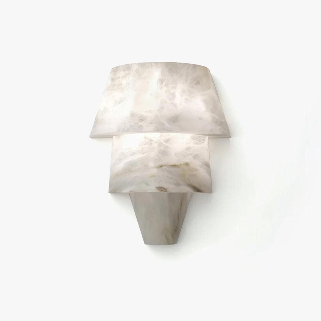 Nacor Tiered Alabaster Wall Light-Neutral Decor