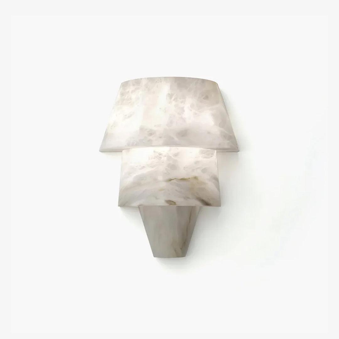Nacor Tiered Alabaster Wall Light-Neutral Decor