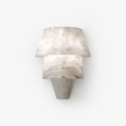 Nacor Tiered Alabaster Wall Light-Neutral Decor