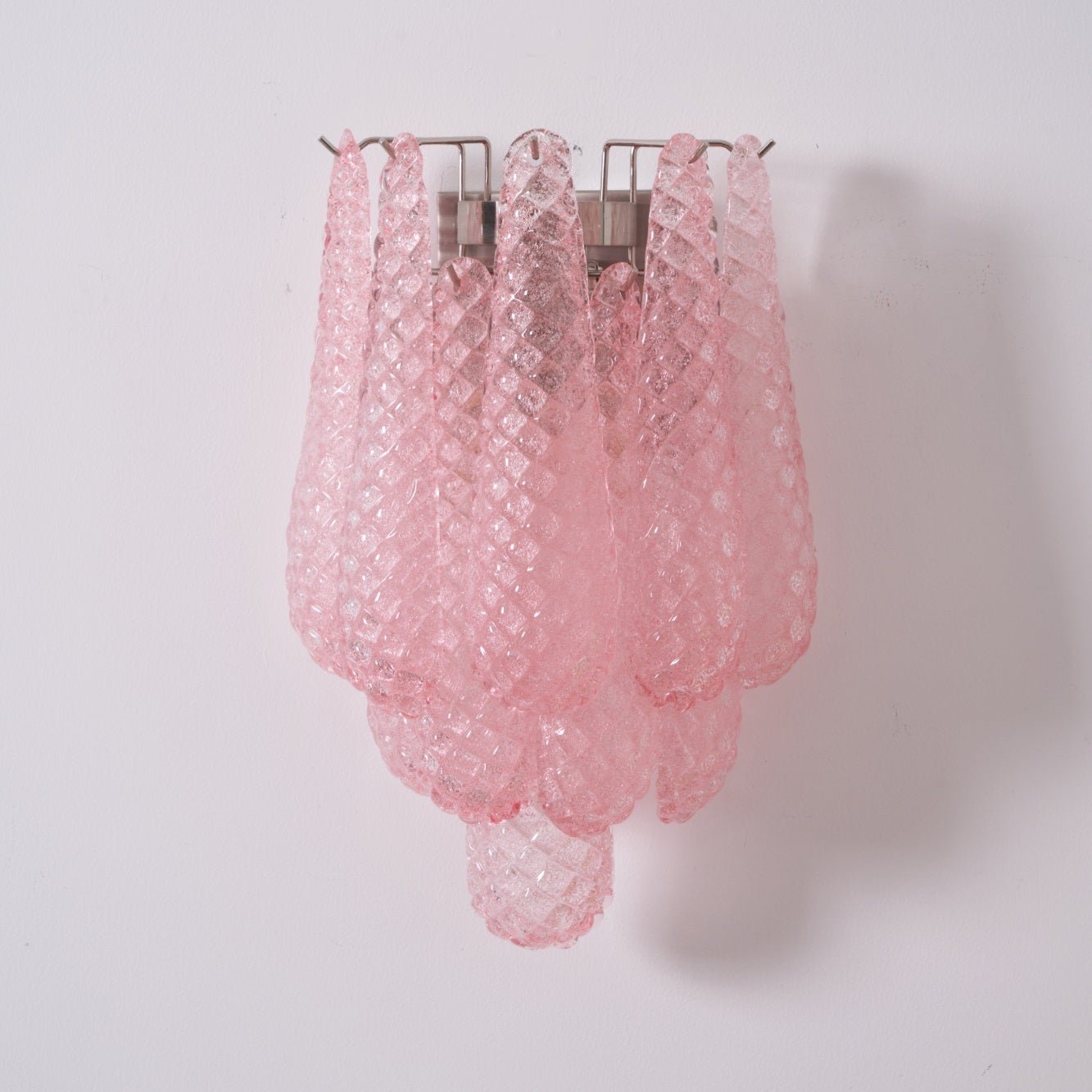 Aurora Wall Lamp Pink Teardrop Glass Floral Artistic-Neutral Decor