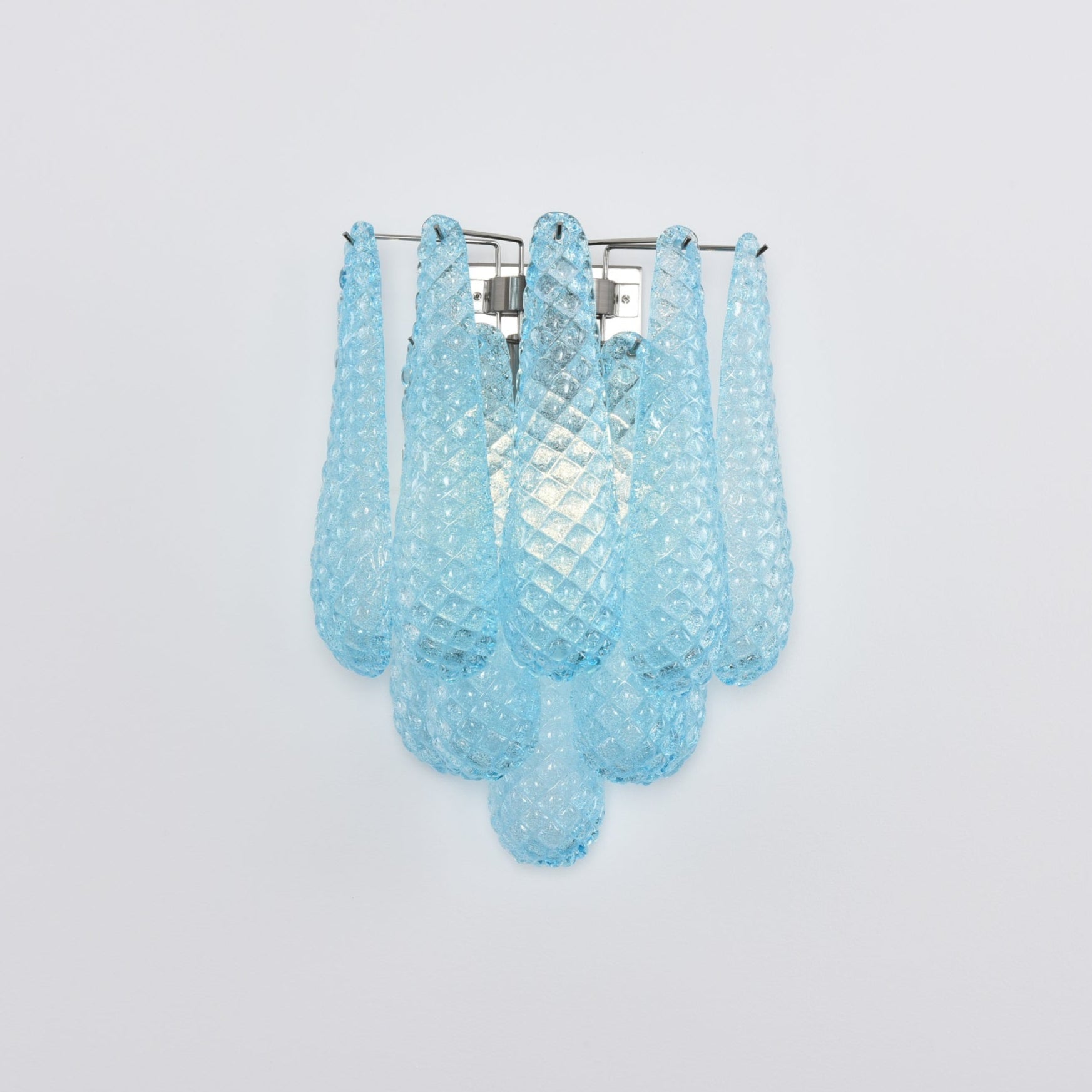 Aurora Wall Lamp Pink Teardrop Glass Floral Artistic-Neutral Decor