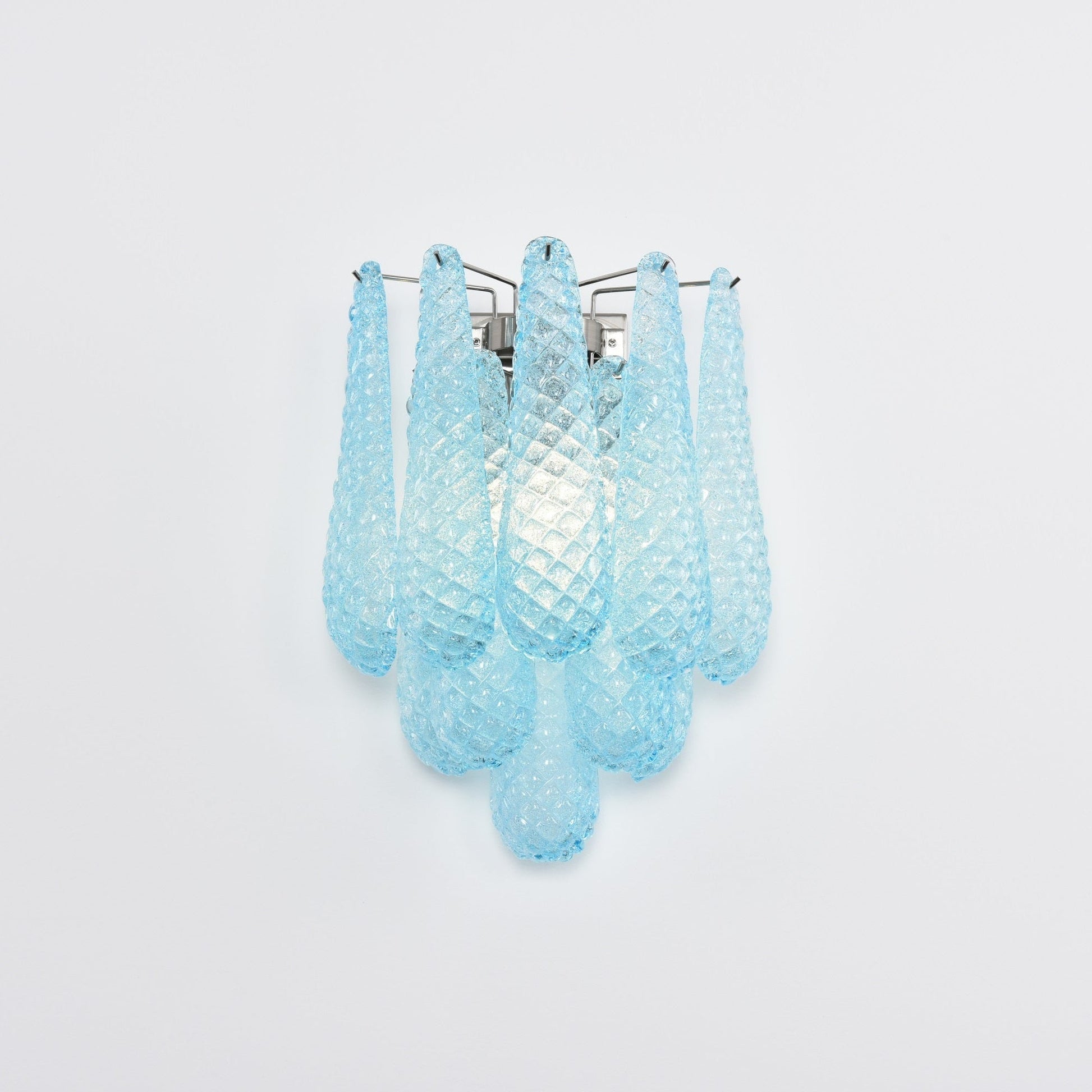 Aurora Wall Lamp Pink Teardrop Glass Floral Artistic-Neutral Decor