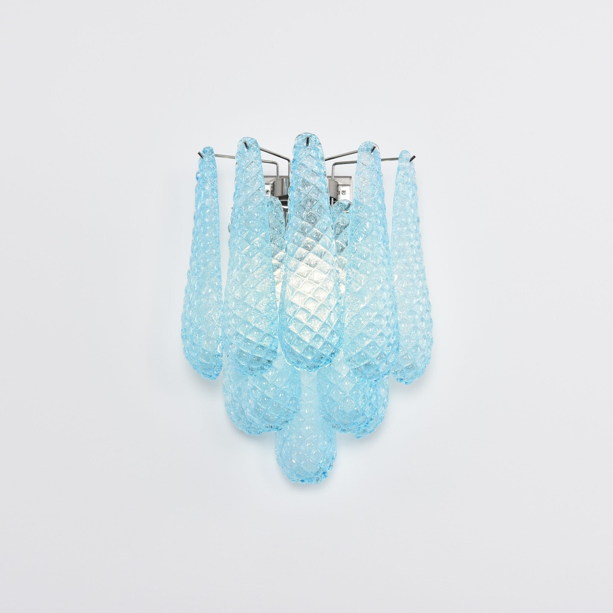 Aurora Wall Lamp Pink Teardrop Glass Floral Artistic-Neutral Decor