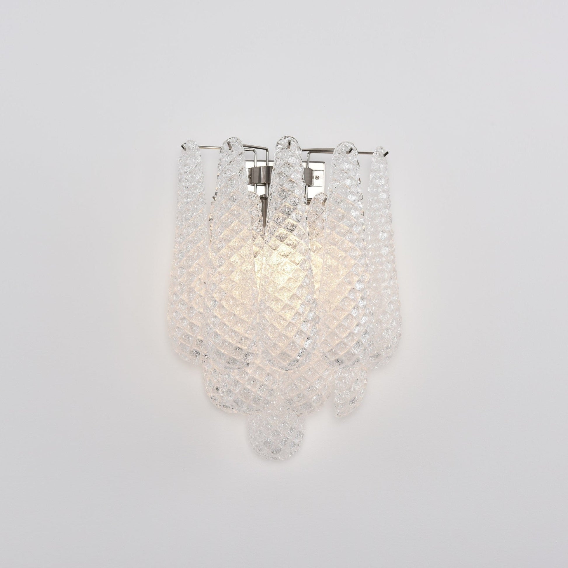 Aurora Wall Lamp Pink Teardrop Glass Floral Artistic-Neutral Decor