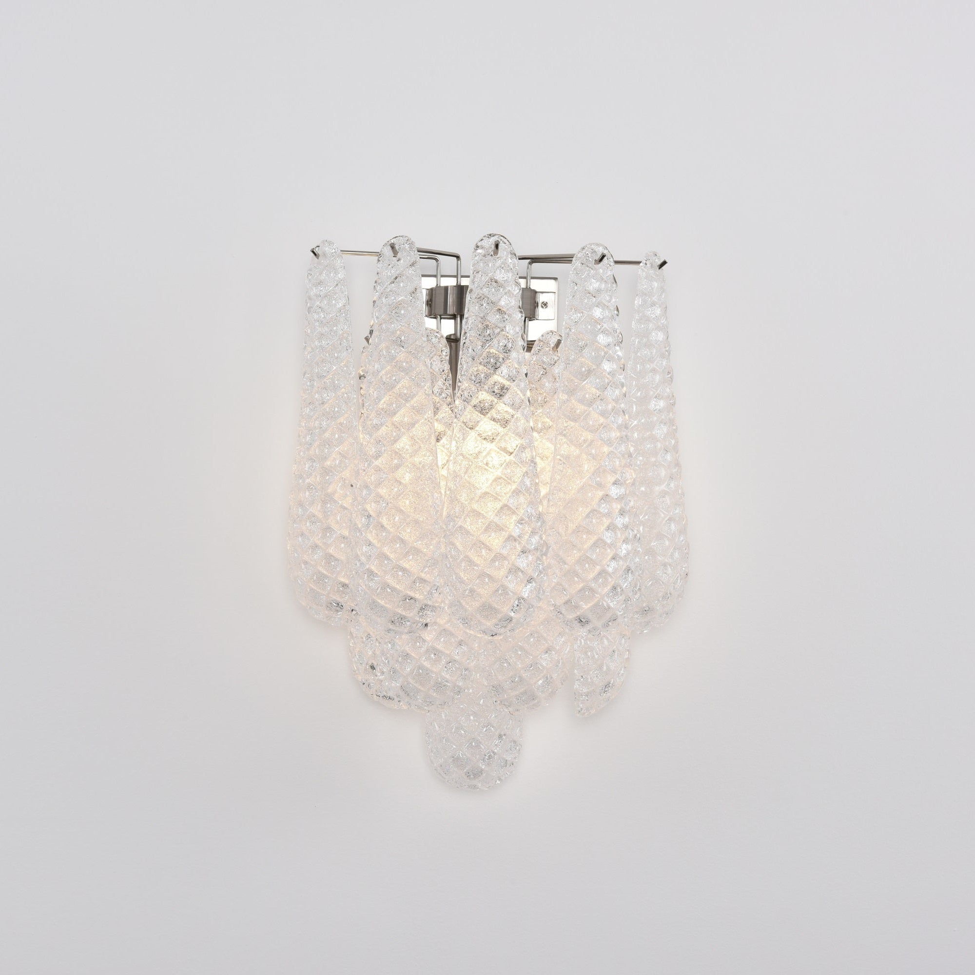 Aurora Wall Lamp Pink Teardrop Glass Floral Artistic-Neutral Decor