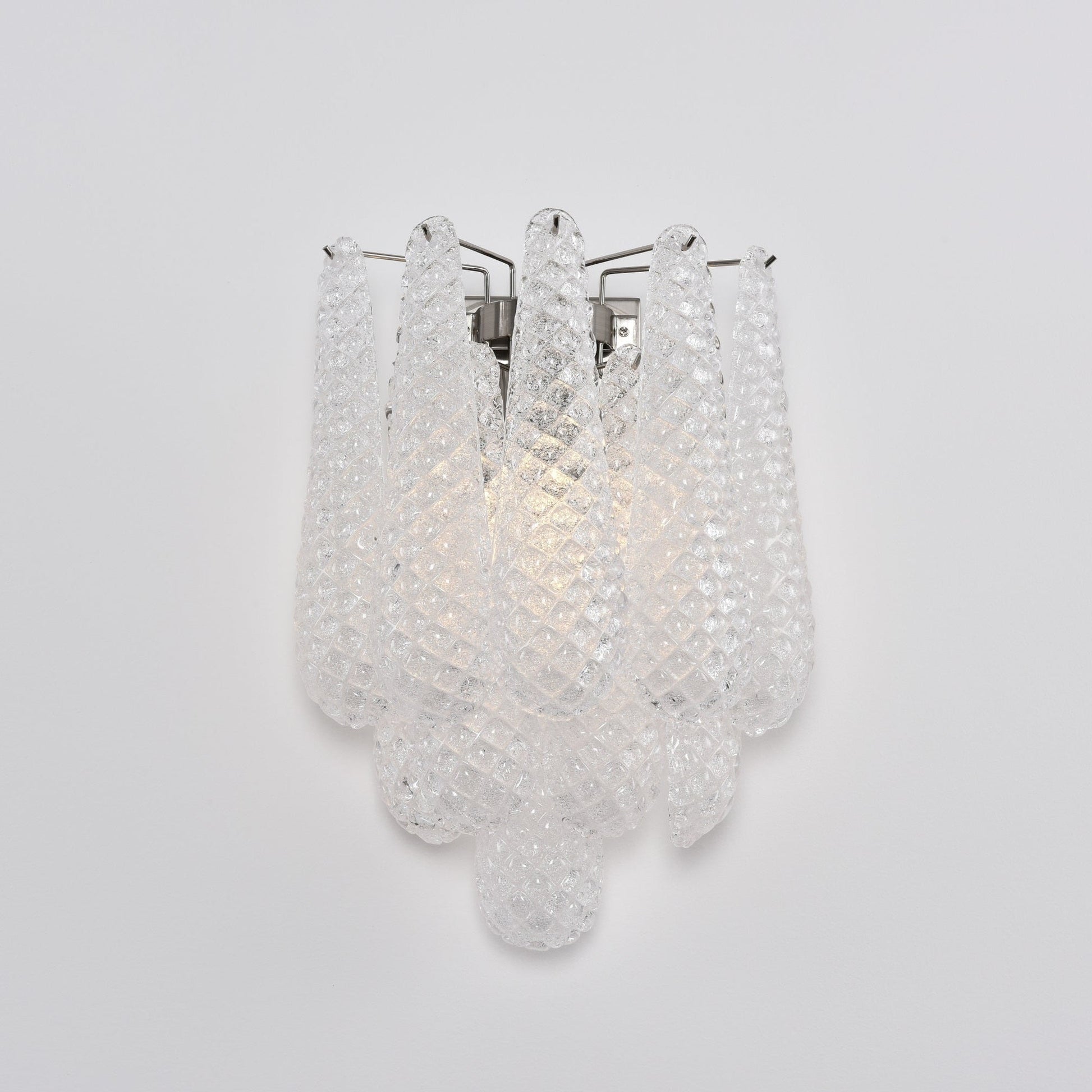 Aurora Wall Lamp Pink Teardrop Glass Floral Artistic-Neutral Decor