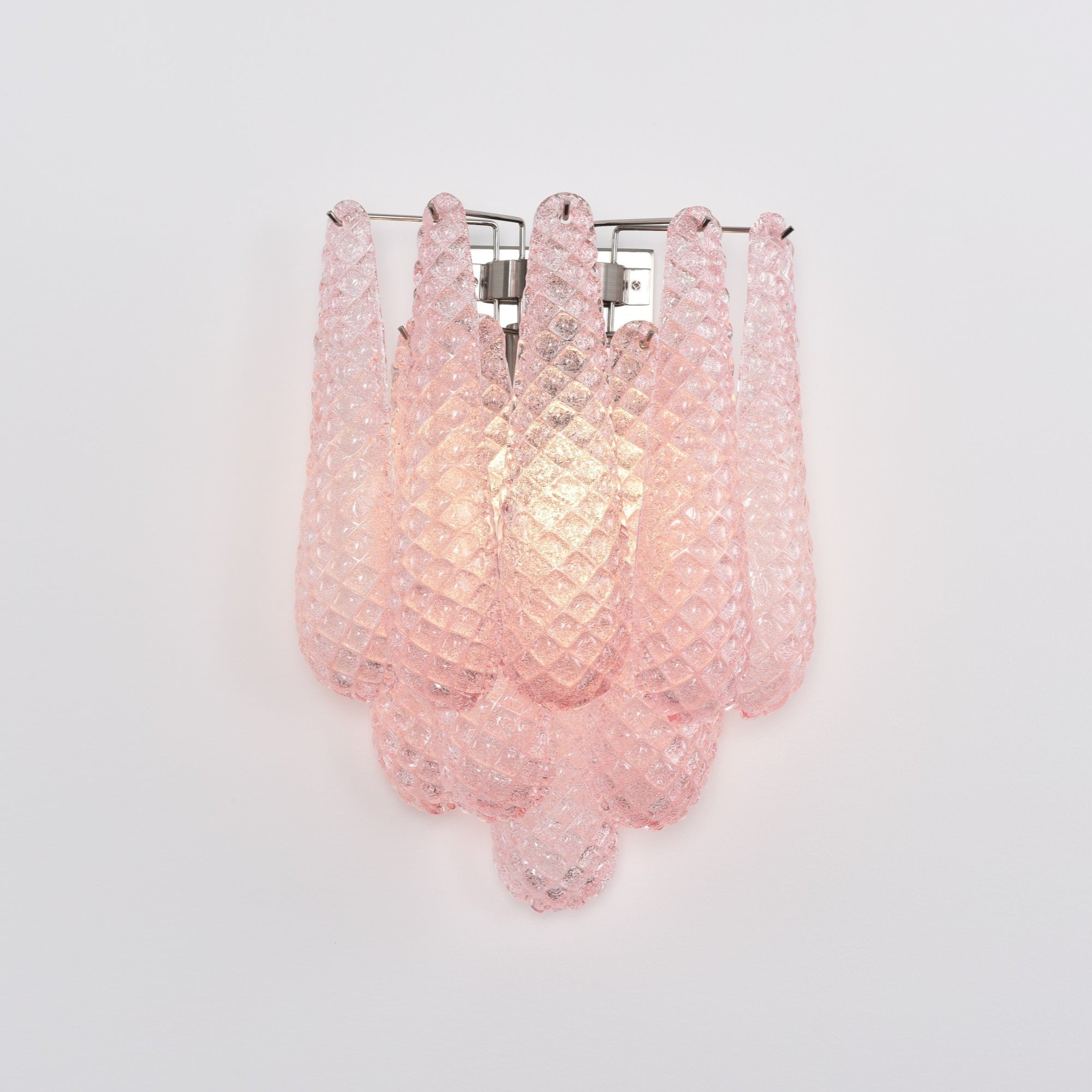Aurora Wall Lamp Pink Teardrop Glass Floral Artistic-Neutral Decor