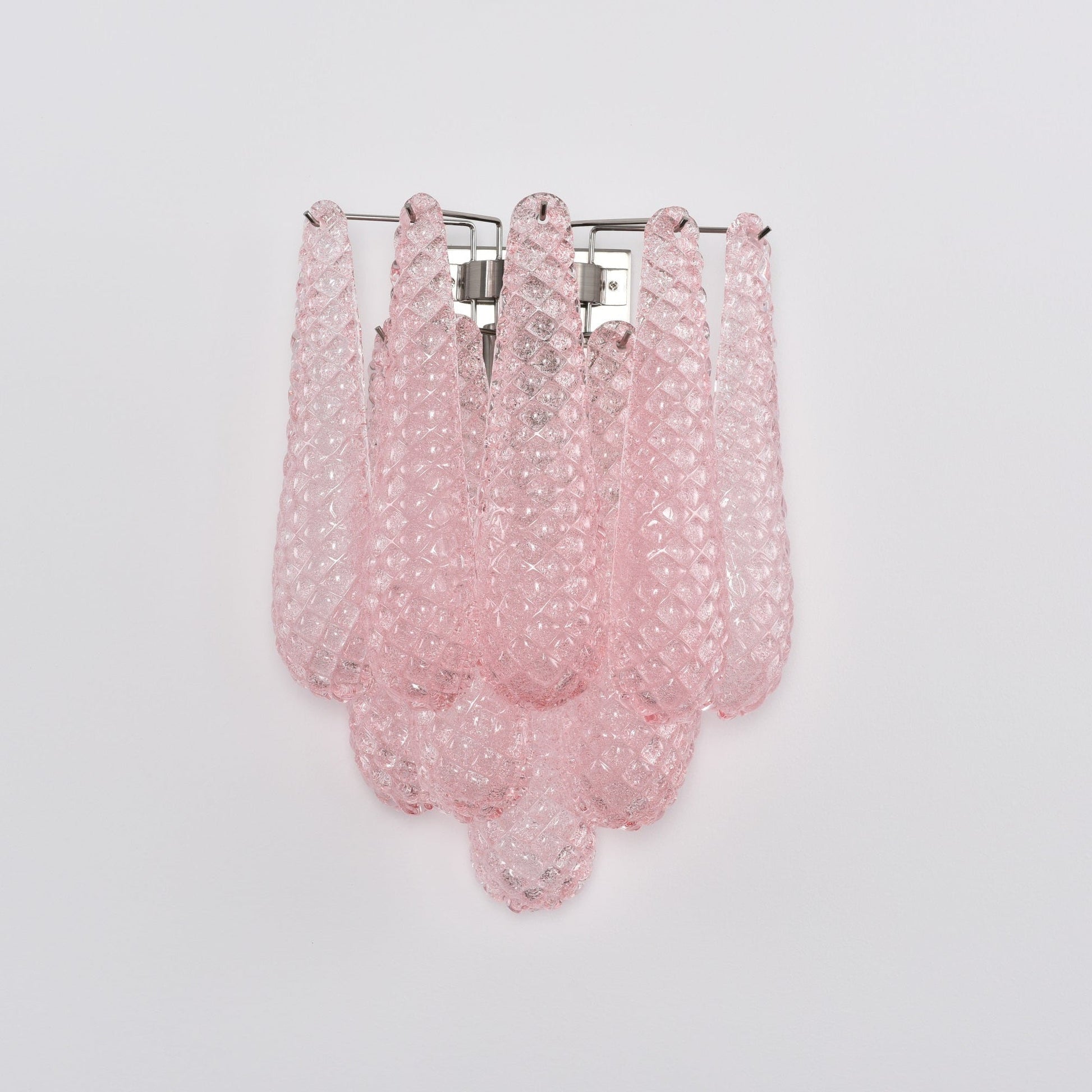 Aurora Wall Lamp Pink Teardrop Glass Floral Artistic-Neutral Decor