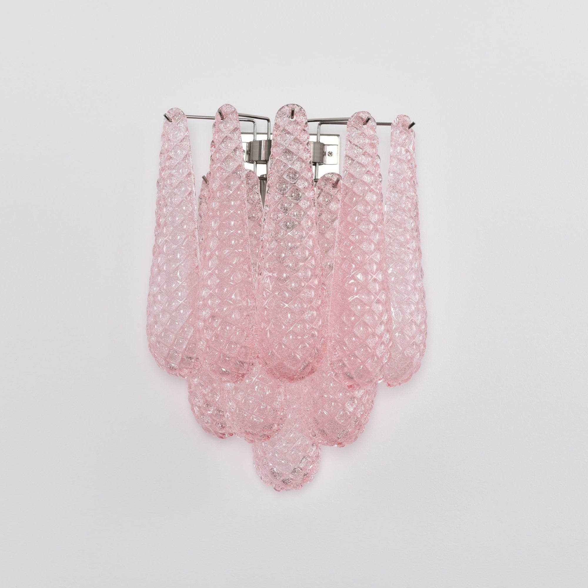 Aurora Wall Lamp Pink Teardrop Glass Floral Artistic-Neutral Decor