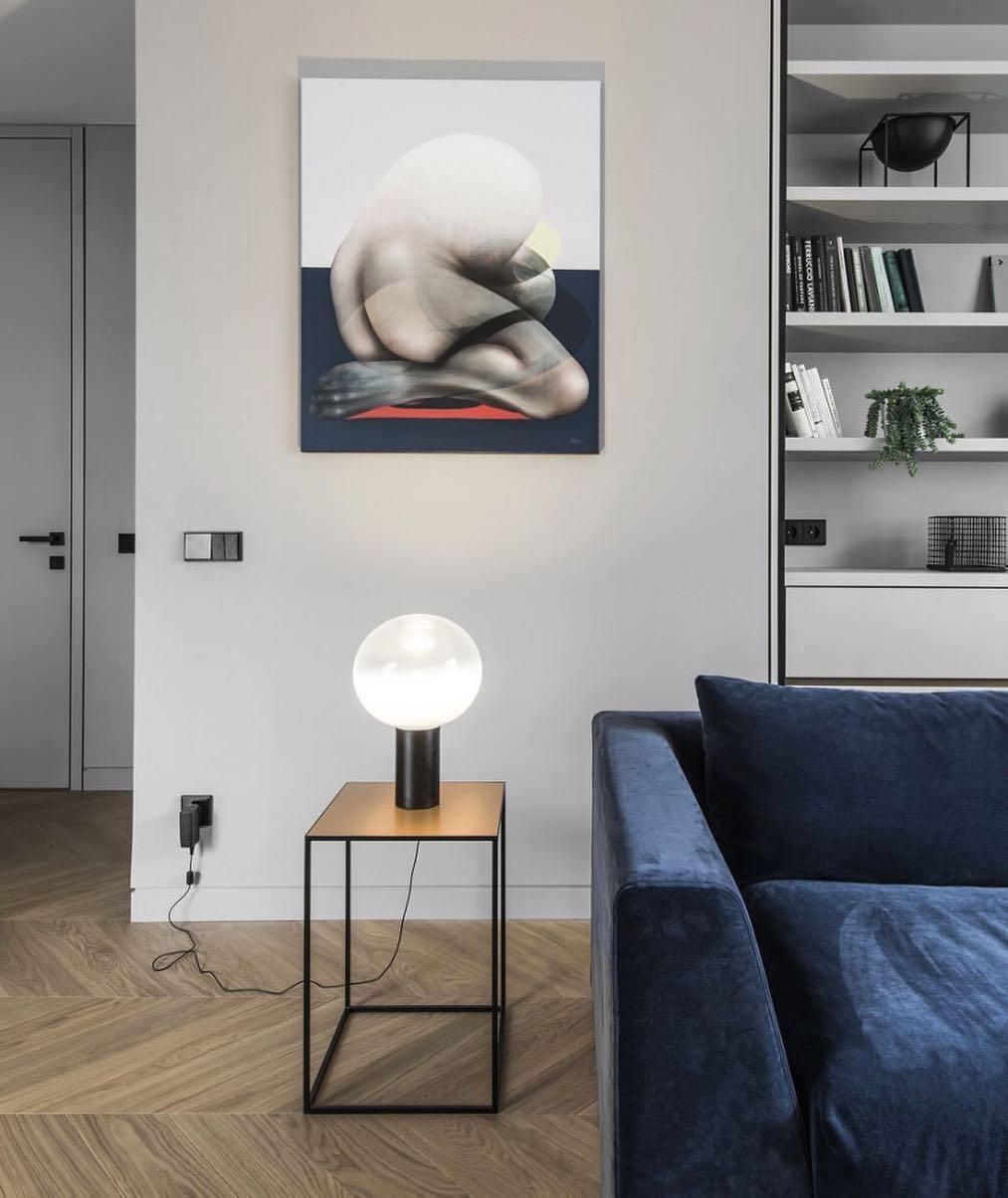Insken Glass Classic Table Lamp-Neutral Decor