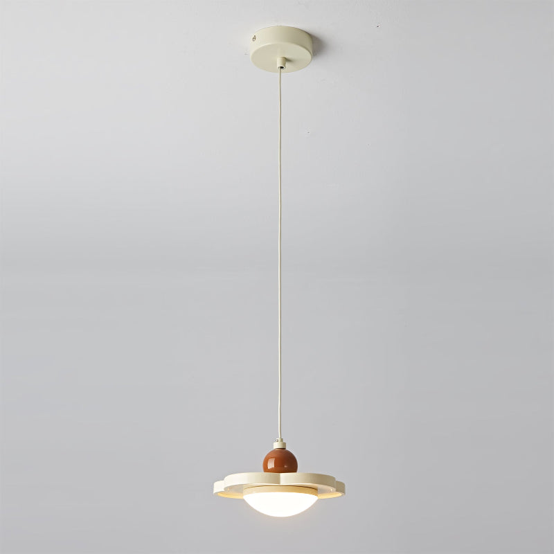 View from below of the Laguna Pendant Light's integrated LED source.
