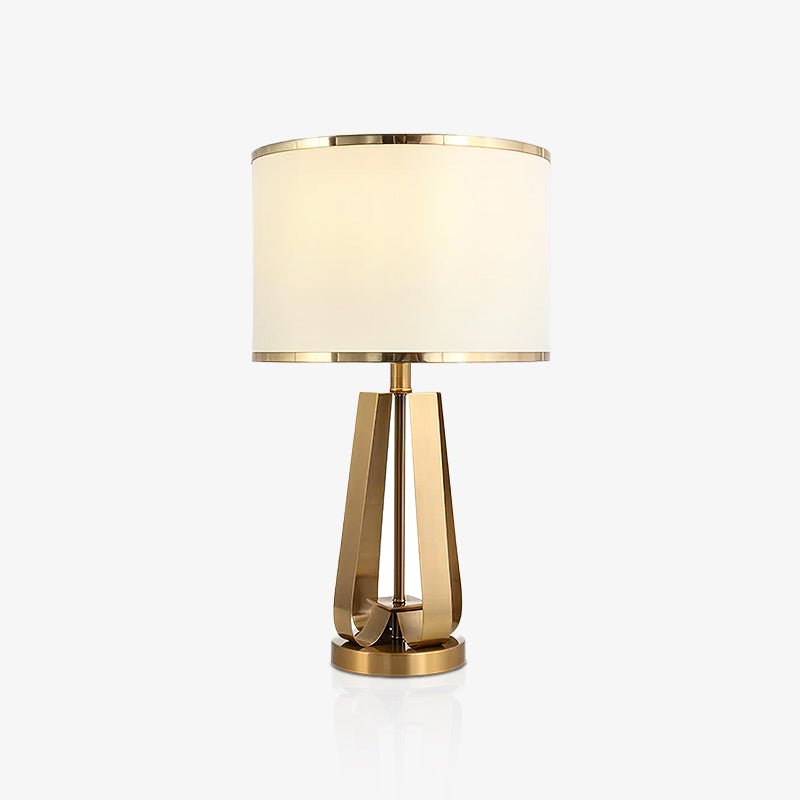 Aurelia Luxe Fabric Table Lamp-Neutral Decor
