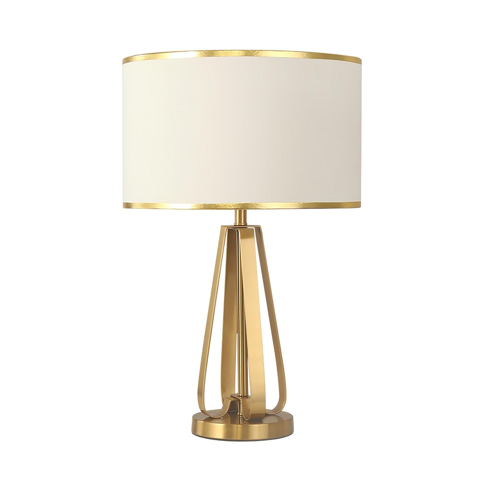 Aurelia Luxe Fabric Table Lamp-Neutral Decor