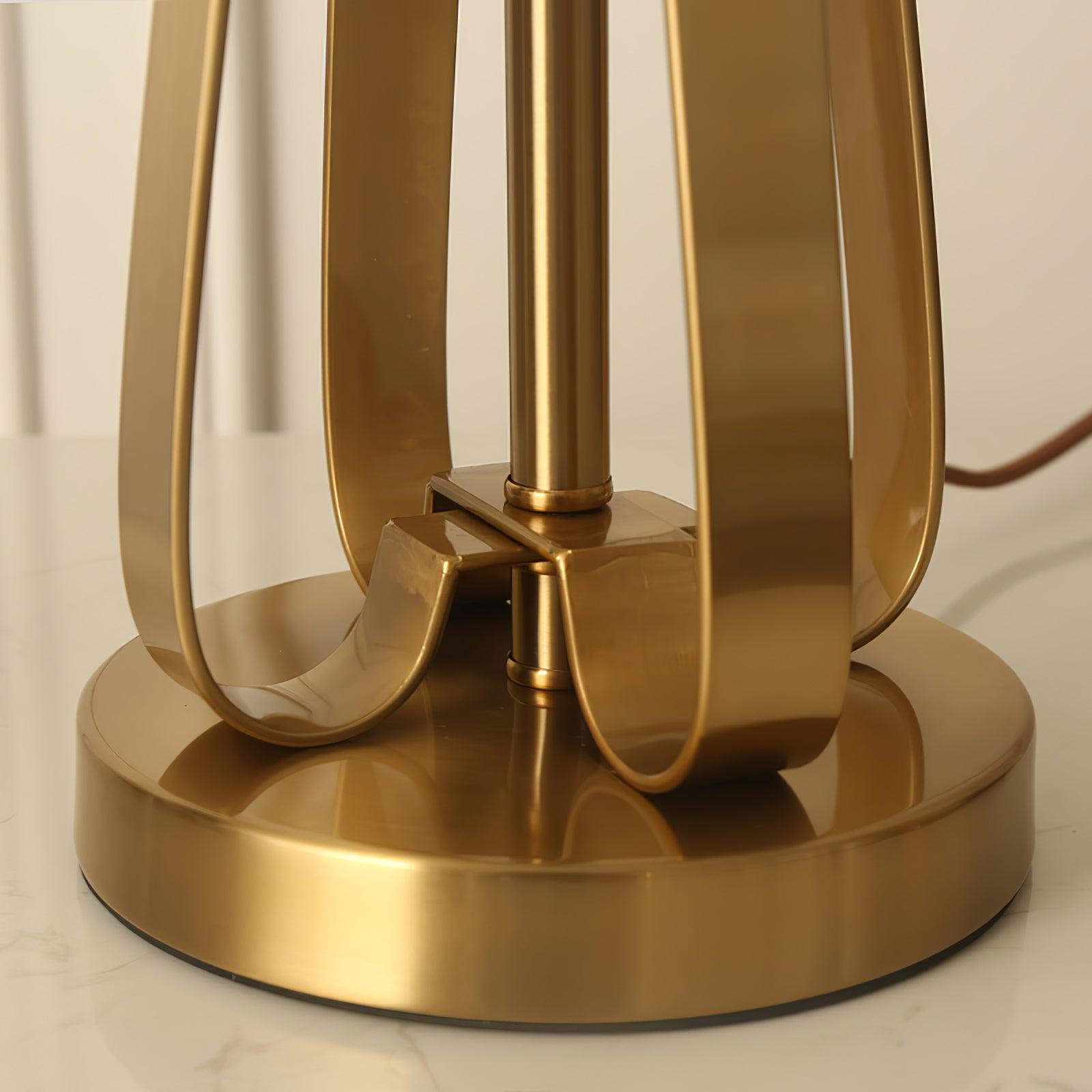 Aurelia Luxe Fabric Table Lamp-Neutral Decor