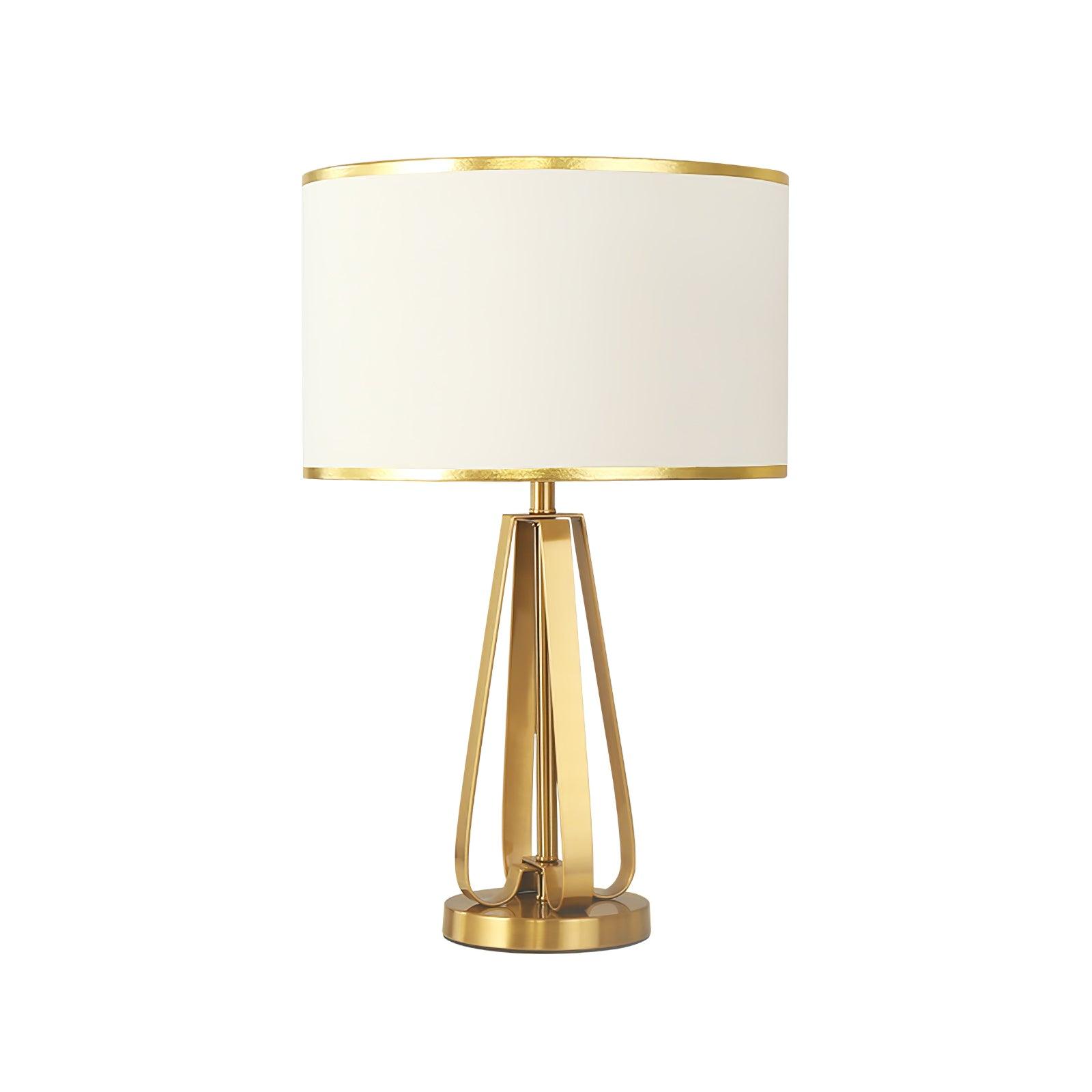 Aurelia Luxe Fabric Table Lamp-Neutral Decor