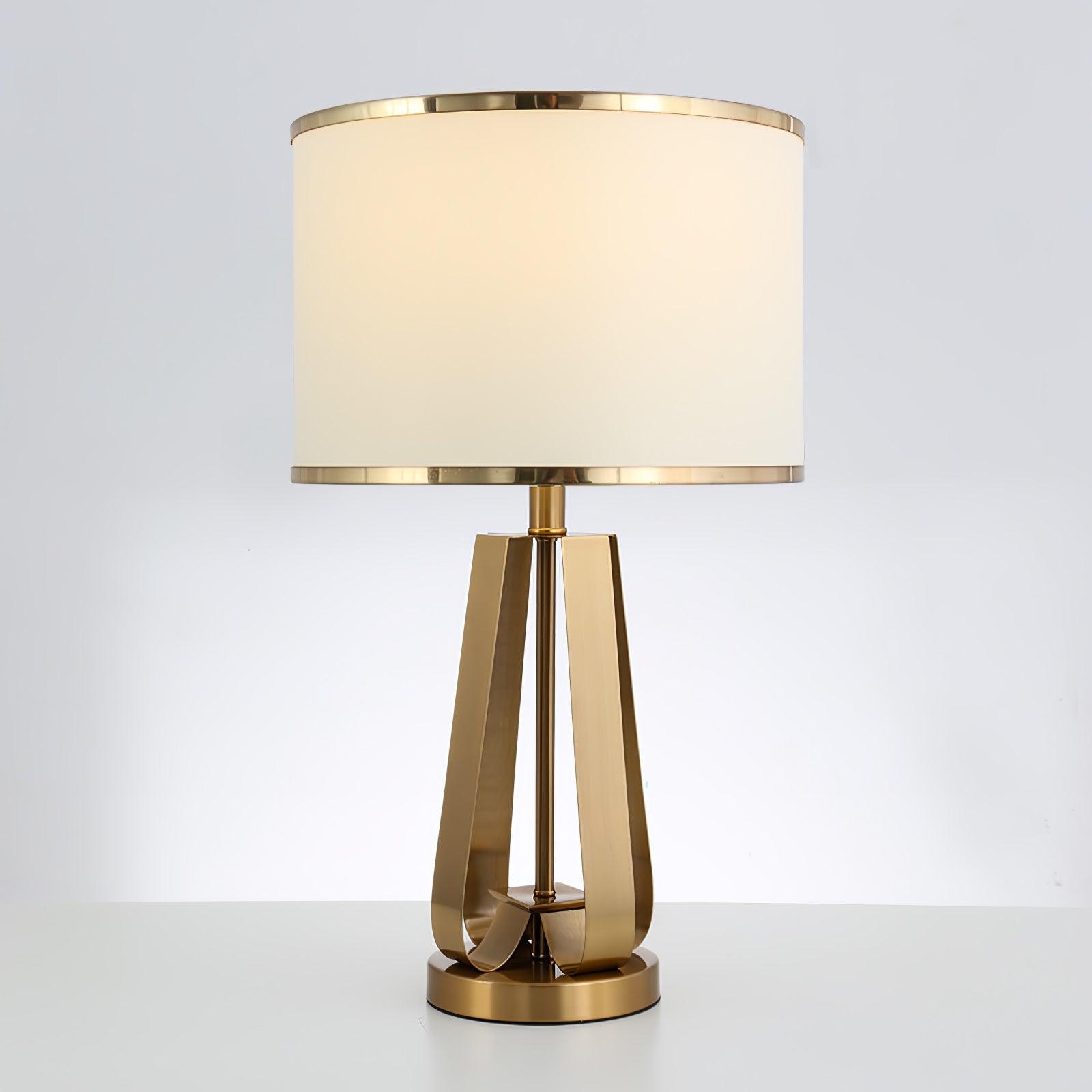 Aurelia Luxe Fabric Table Lamp-Neutral Decor