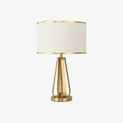 Aurelia Luxe Fabric Table Lamp-Neutral Decor