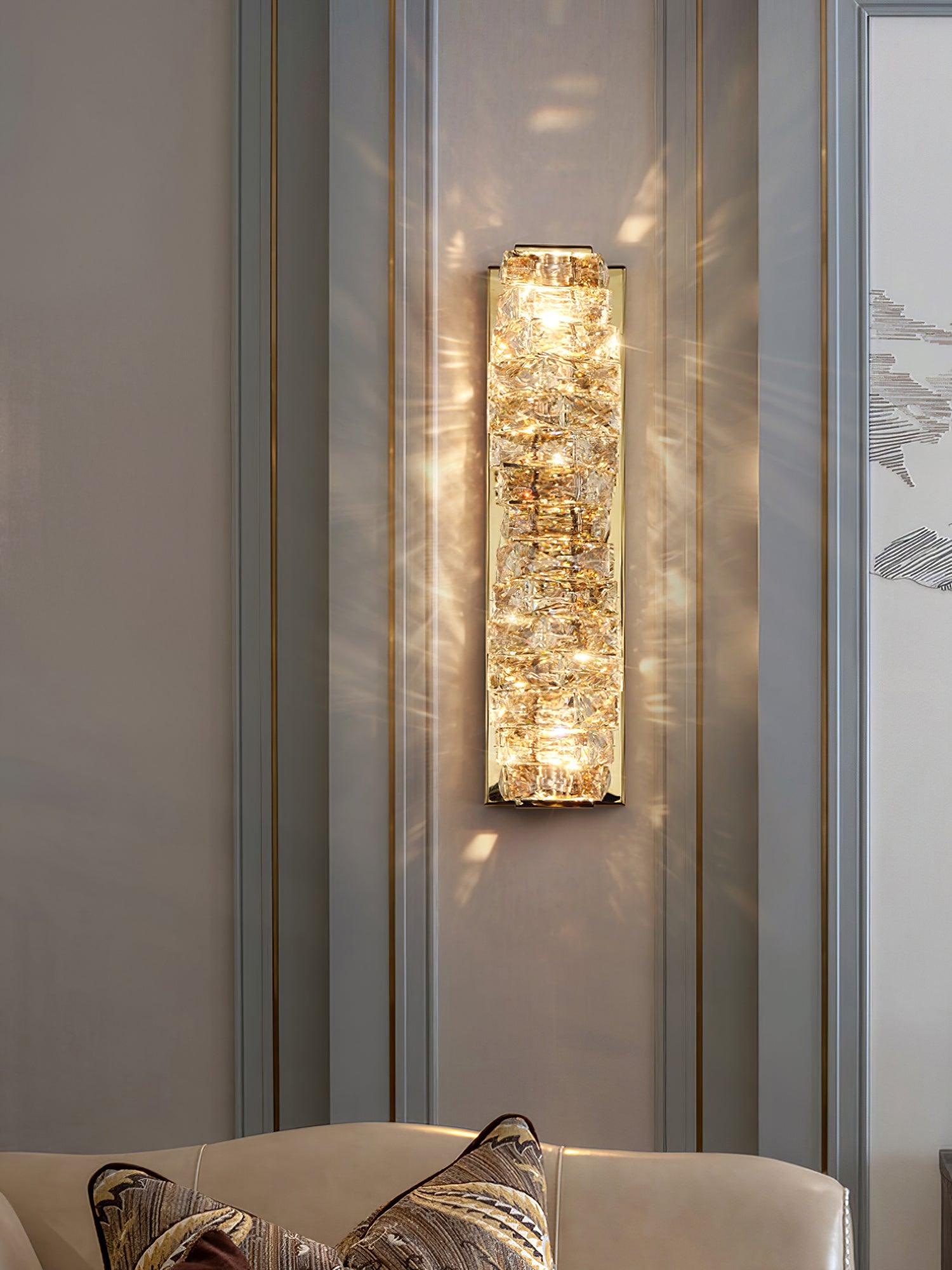 Ilvelia Postmodern Luxury Crystal Wall Light-Neutral Decor