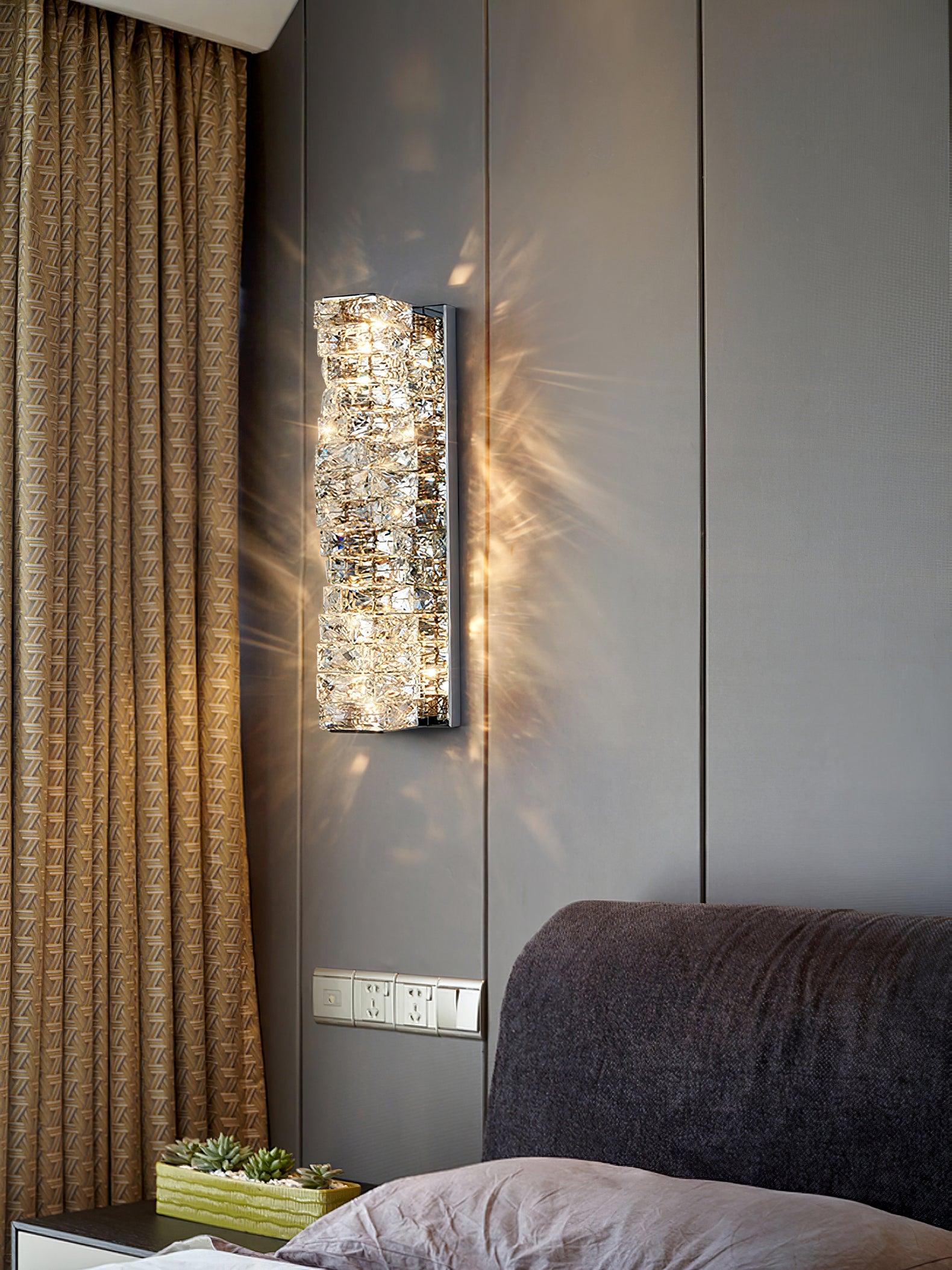 Ilvelia Postmodern Luxury Crystal Wall Light-Neutral Decor