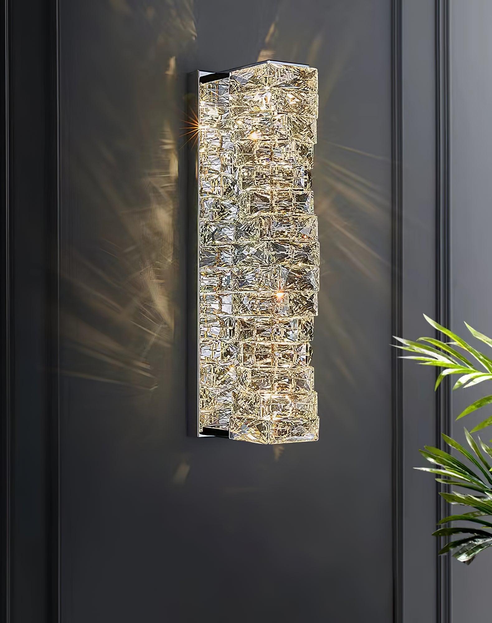 Ilvelia Postmodern Luxury Crystal Wall Light-Neutral Decor