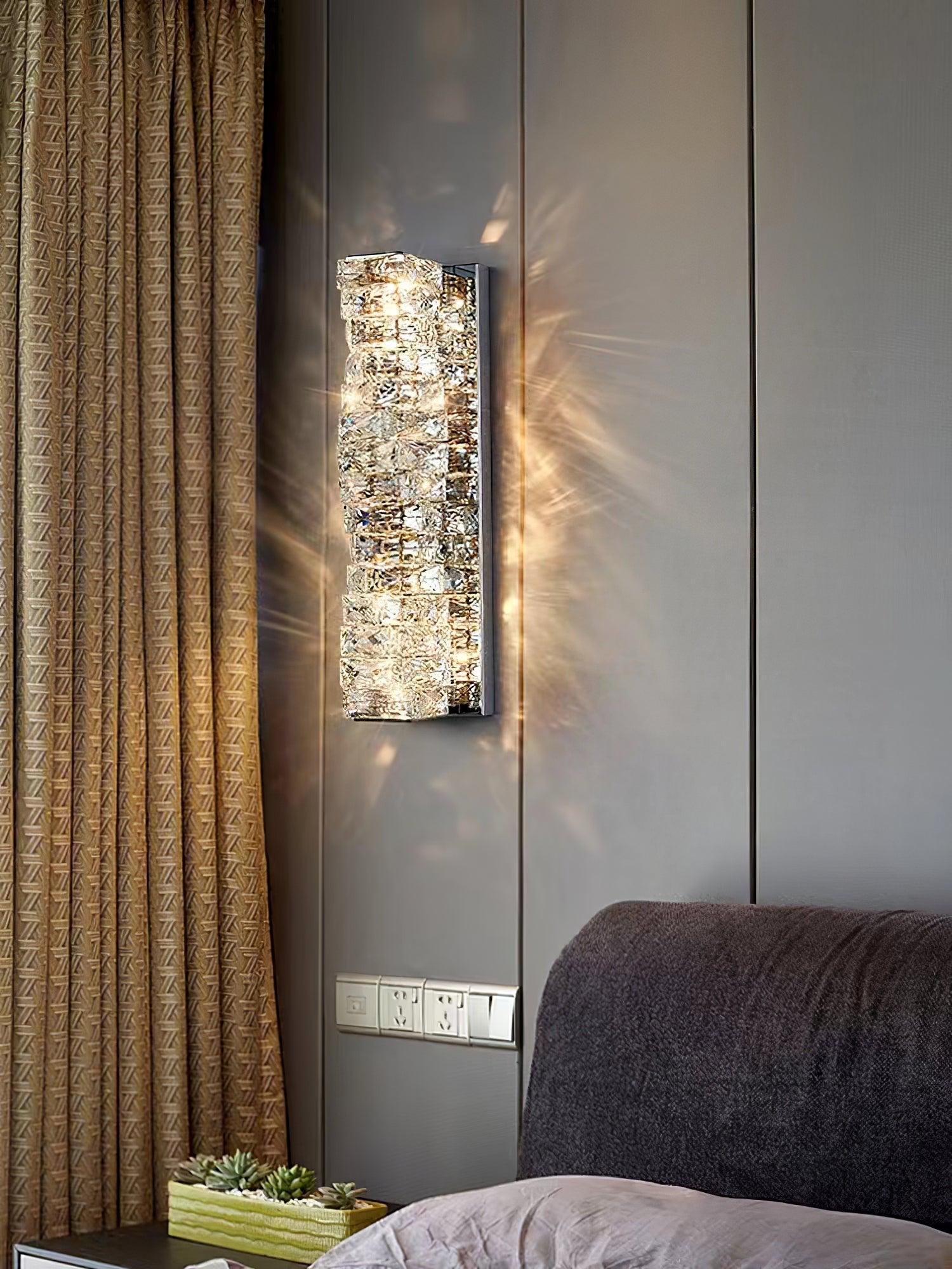 Ilvelia Postmodern Luxury Crystal Wall Light-Neutral Decor