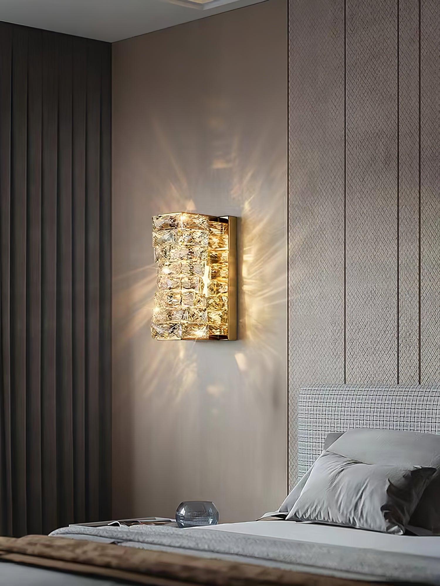Ilvelia Postmodern Luxury Crystal Wall Light-Neutral Decor