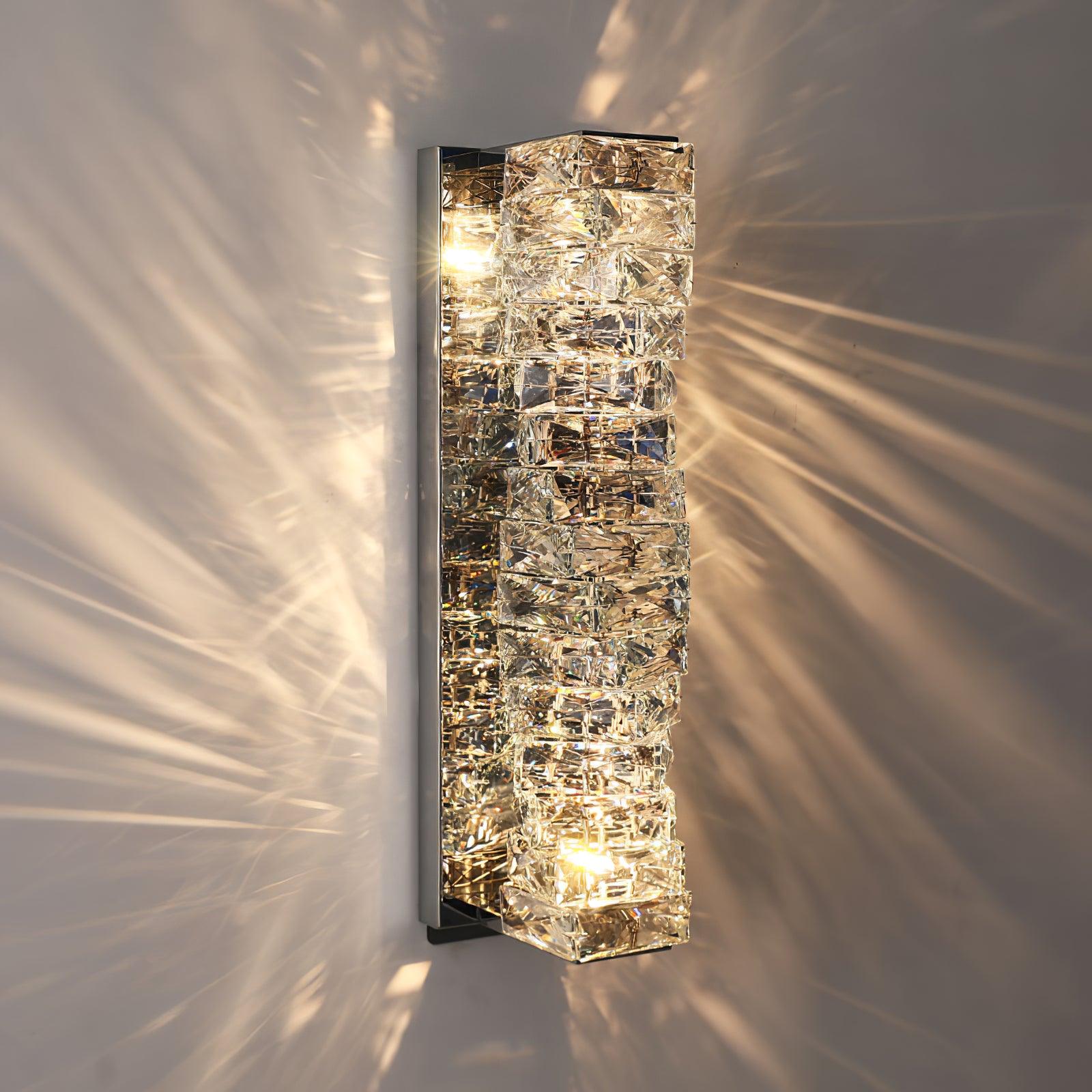 Ilvelia Postmodern Luxury Crystal Wall Light-Neutral Decor