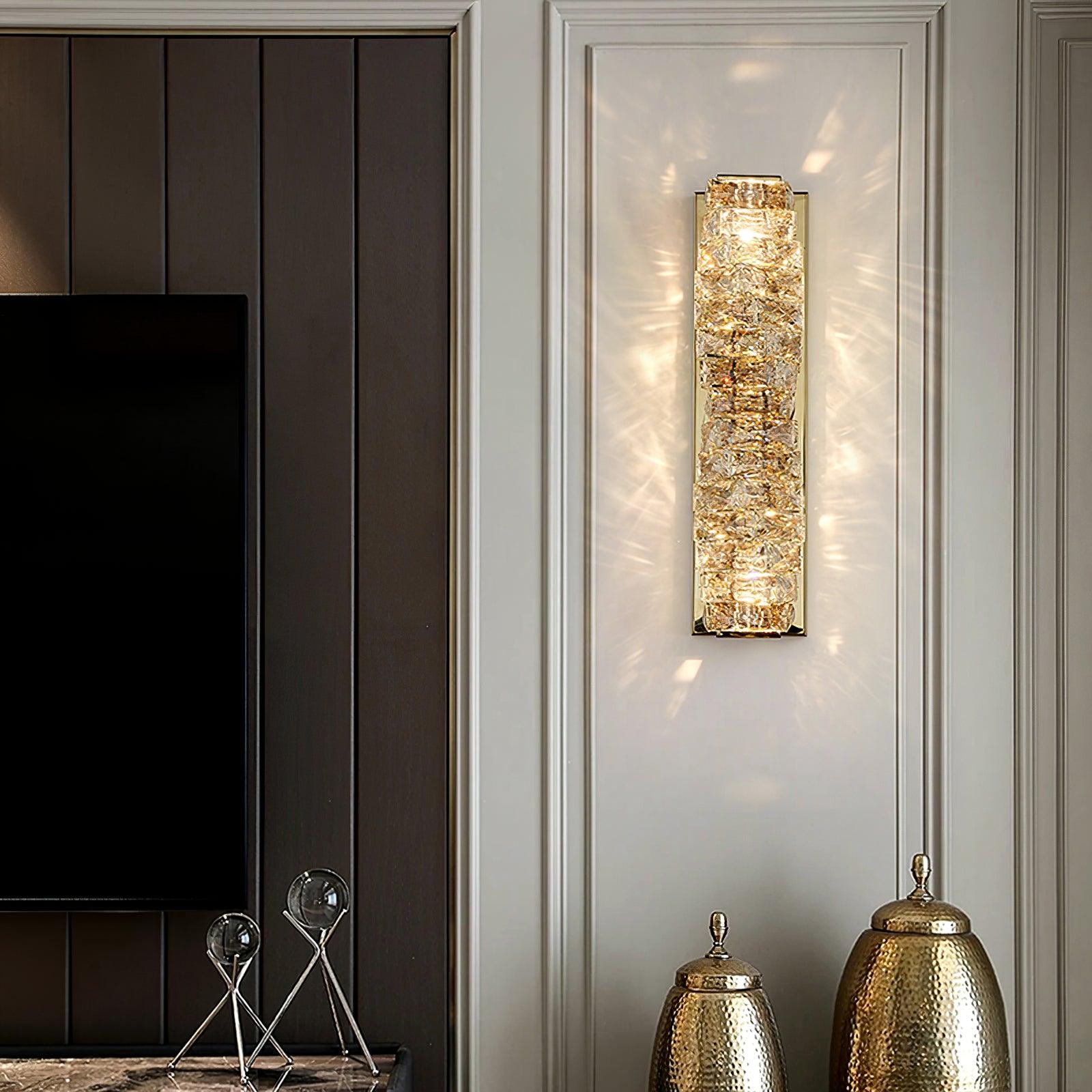 Ilvelia Postmodern Luxury Crystal Wall Light-Neutral Decor