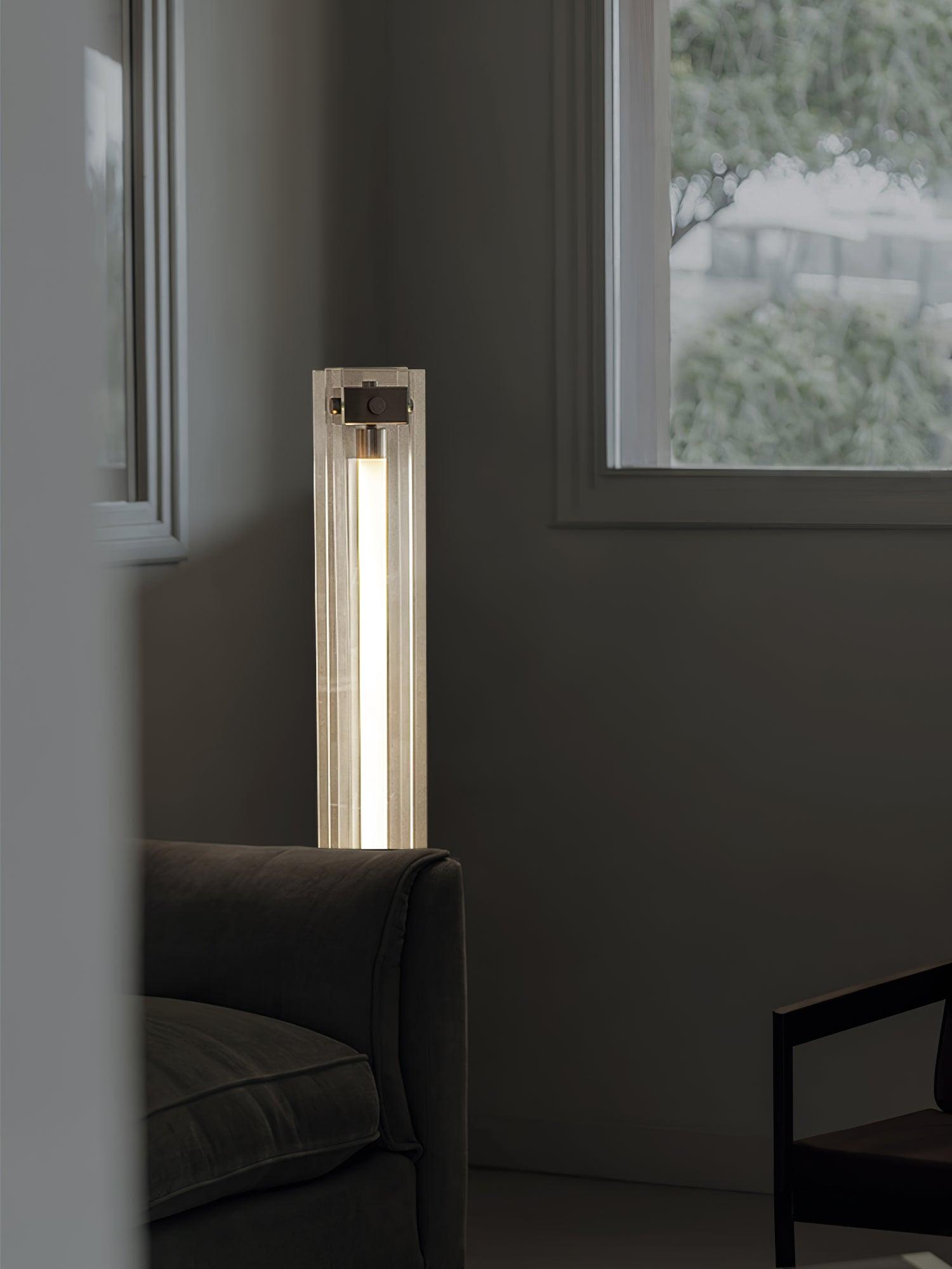 Avthaaril Architectural Acrylic Floor Lamp-Neutral Decor