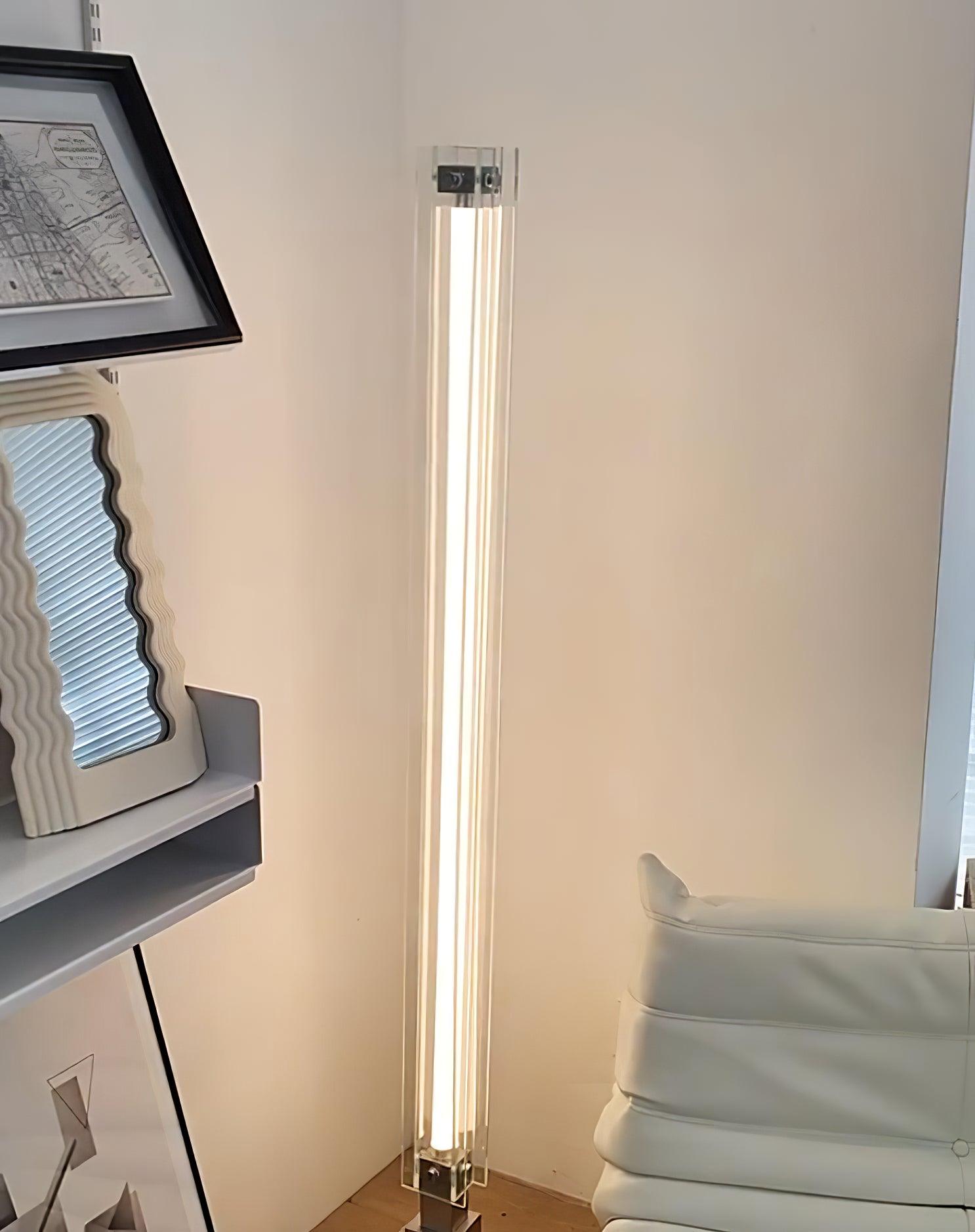 Avthaaril Architectural Acrylic Floor Lamp-Neutral Decor