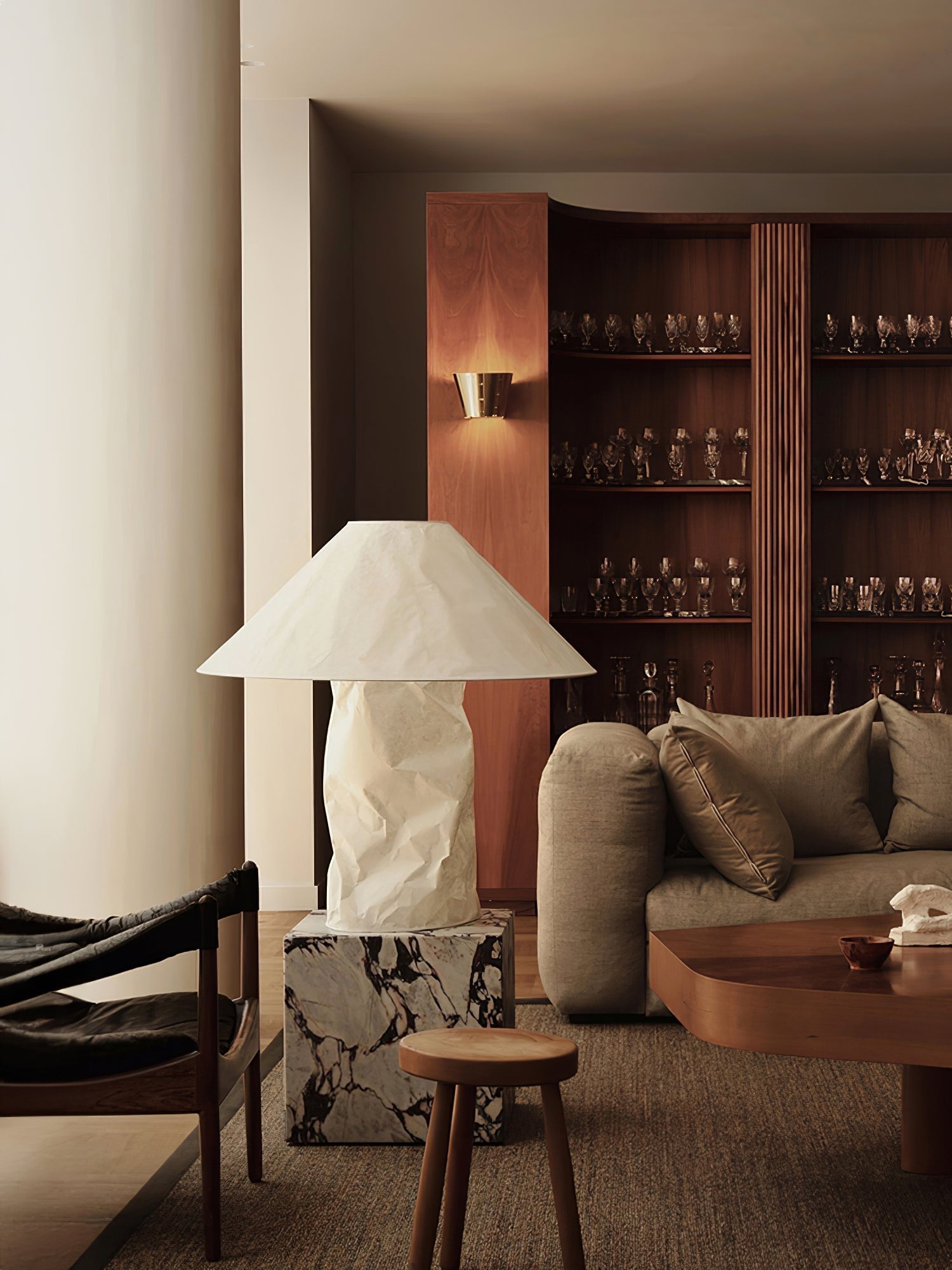 Lalemu Paper Artistic Table Lamp-Neutral Decor