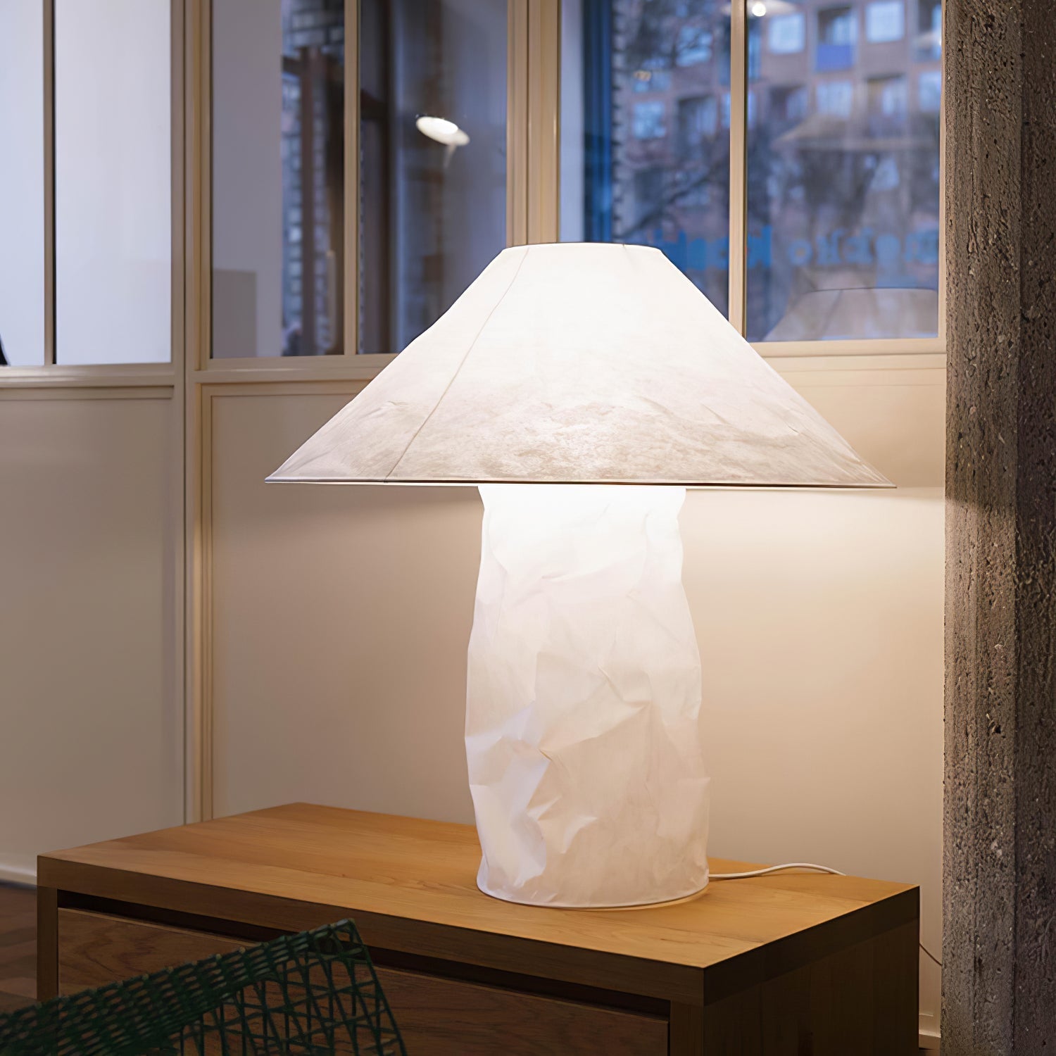 Lalemu Paper Artistic Table Lamp-Neutral Decor