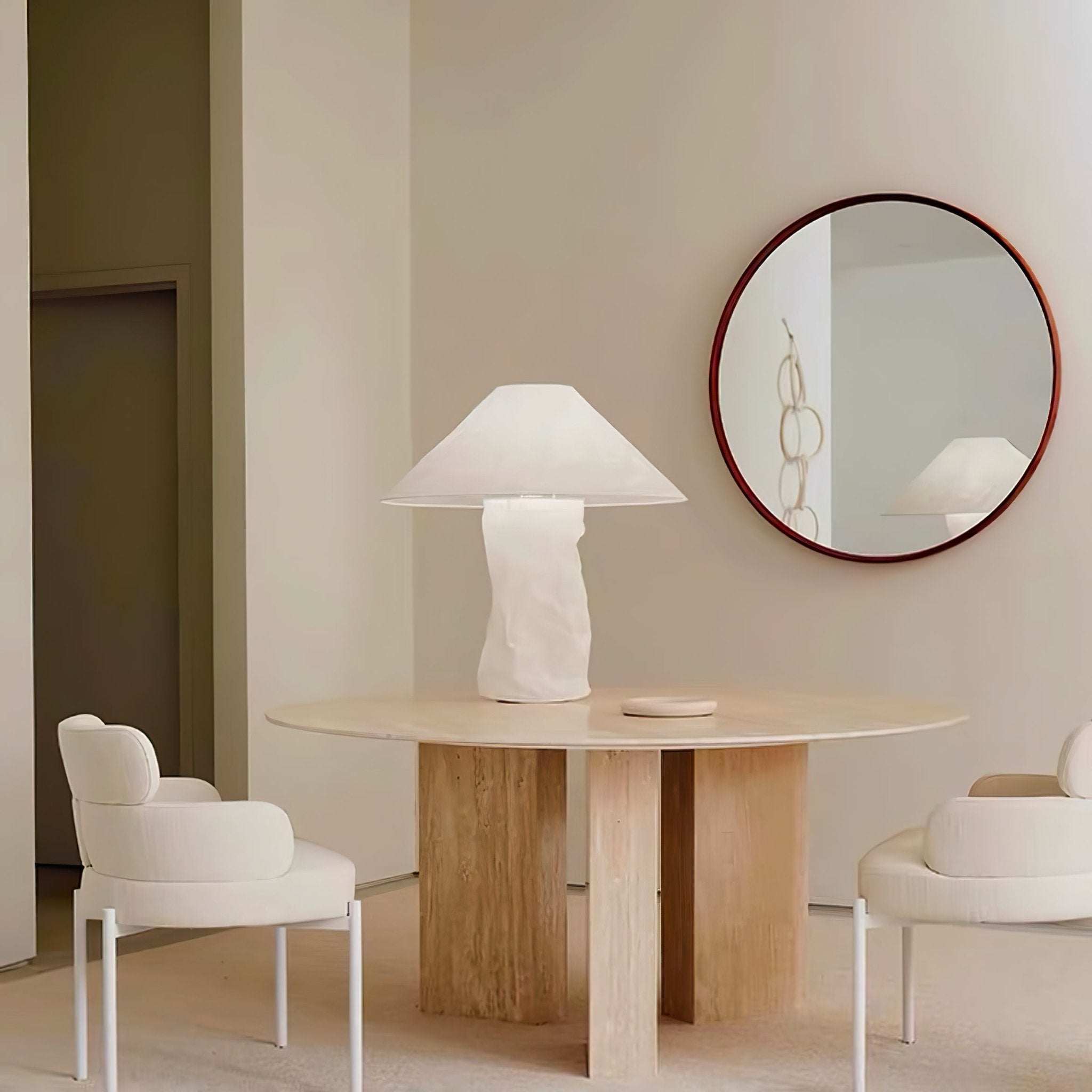 Lalemu Paper Artistic Table Lamp-Neutral Decor
