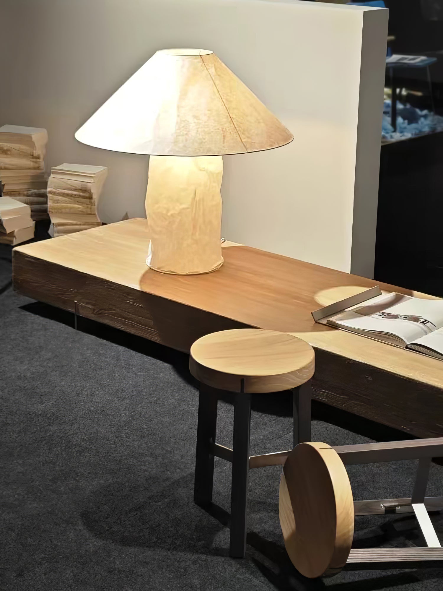 Lalemu Paper Artistic Table Lamp-Neutral Decor