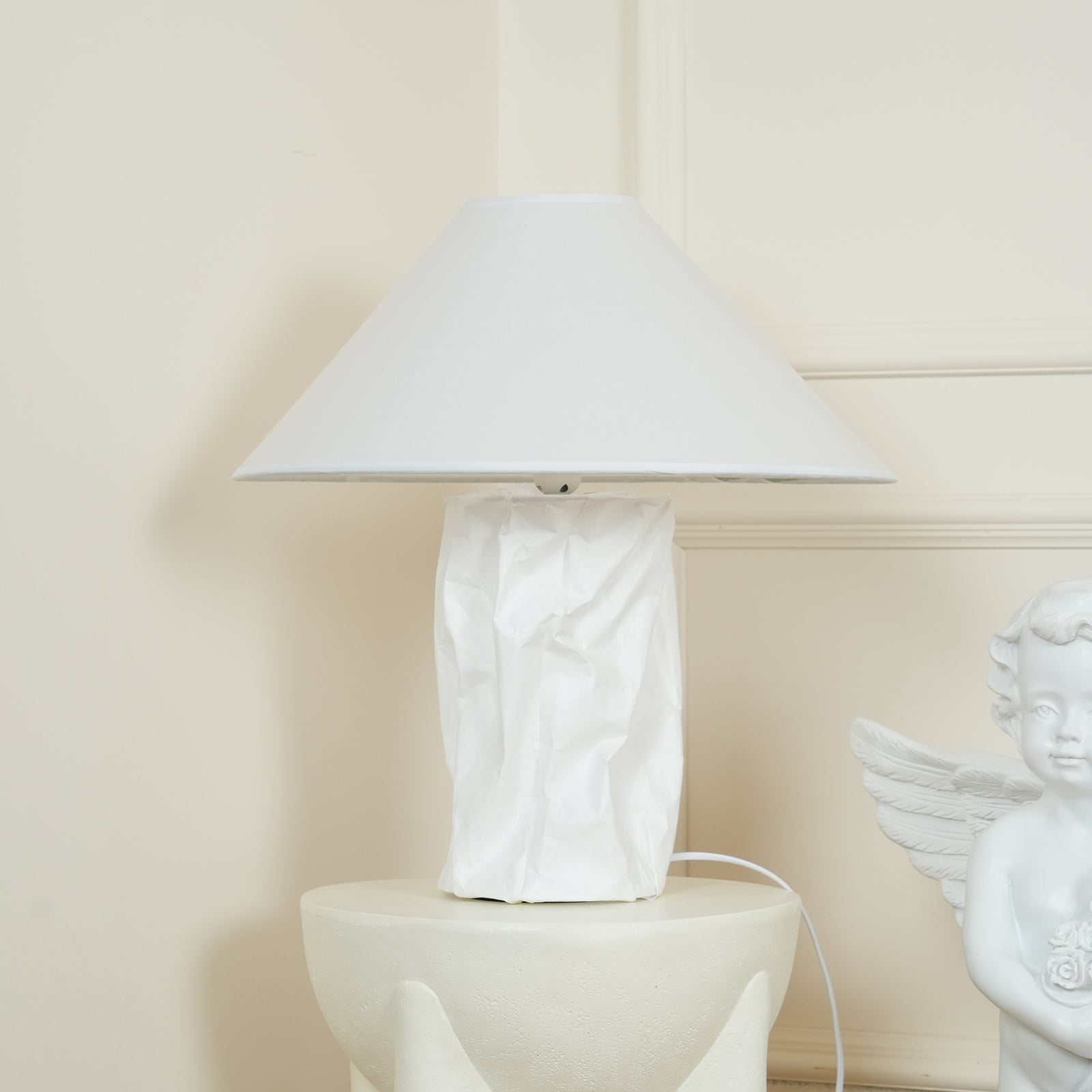 Lalemu Paper Artistic Table Lamp-Neutral Decor