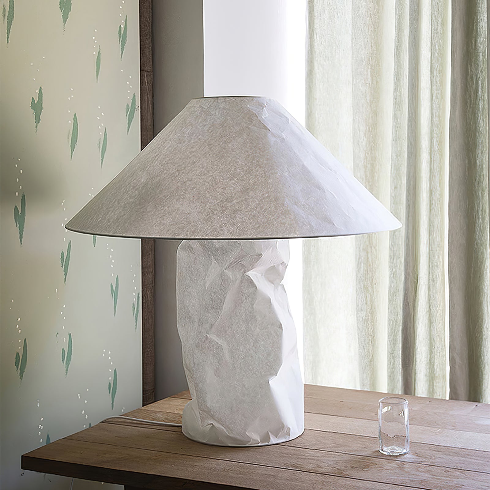 Lalemu Paper Artistic Table Lamp-Neutral Decor