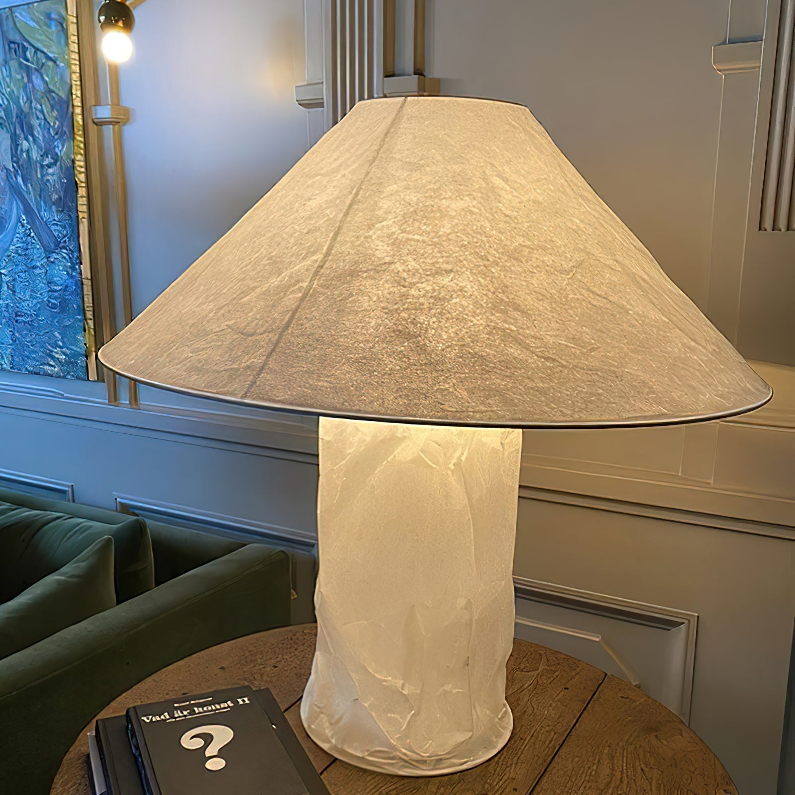Lalemu Paper Artistic Table Lamp-Neutral Decor
