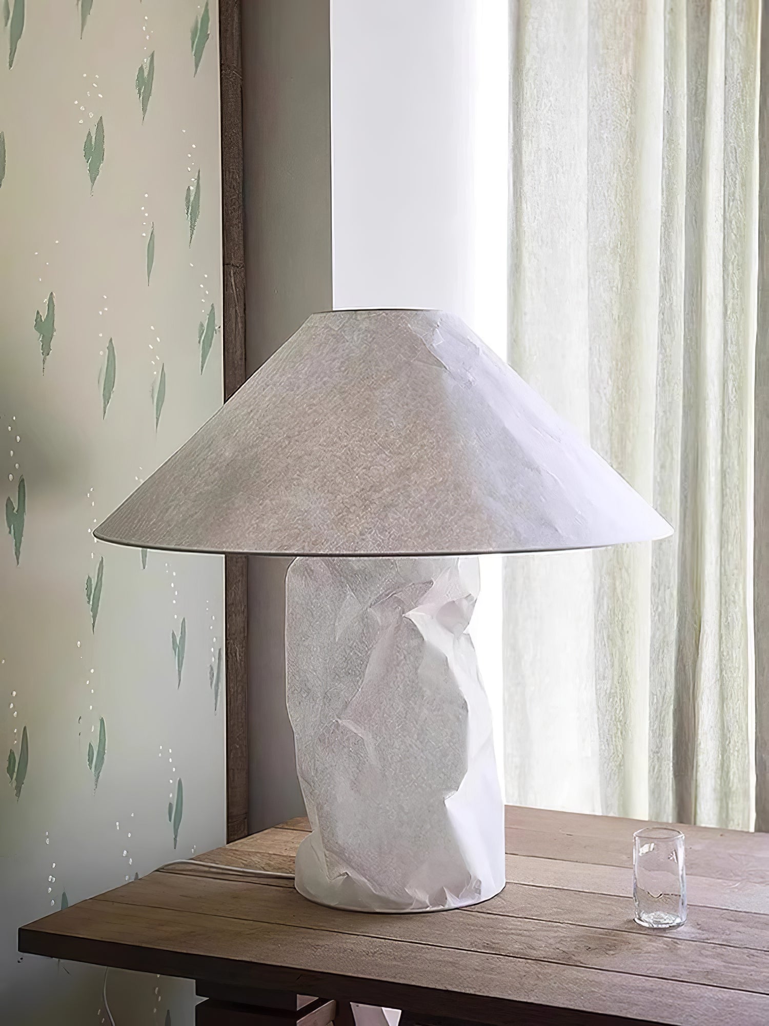 Lalemu Paper Artistic Table Lamp-Neutral Decor
