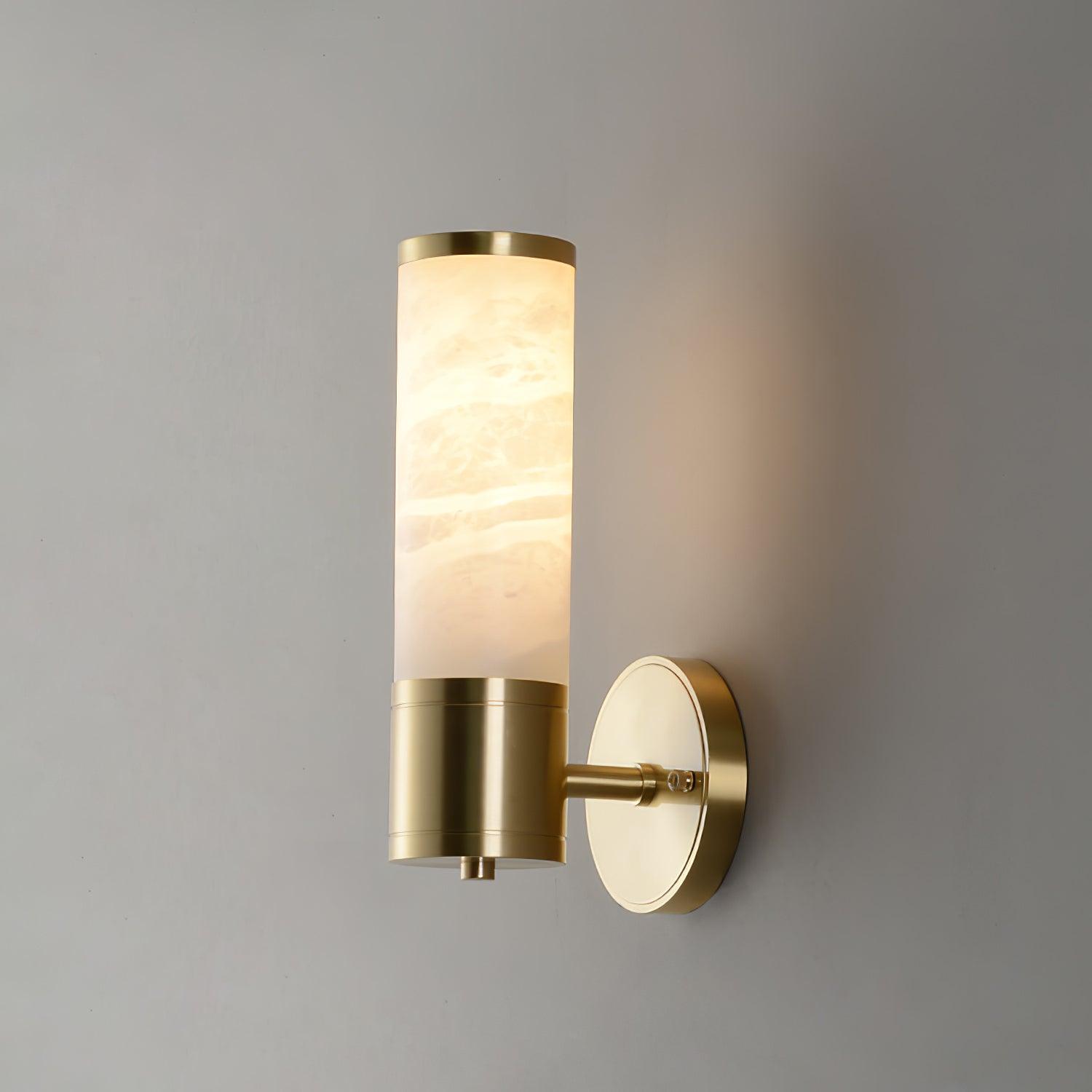 Tira Minimalist Alabaster Wall Lamp-Neutral Decor