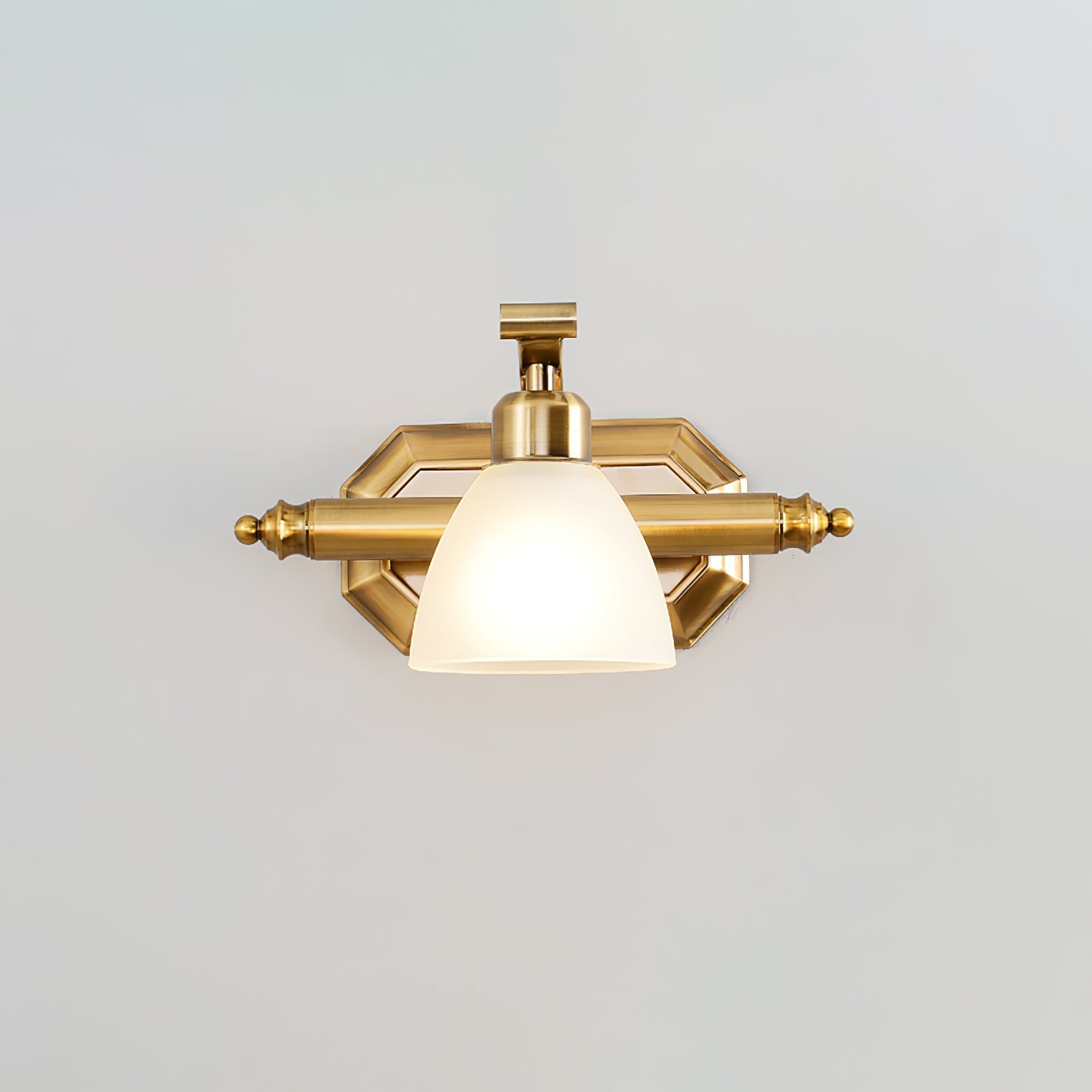 Colaeus Classic Art Bath Glass Wall Light-Neutral Decor