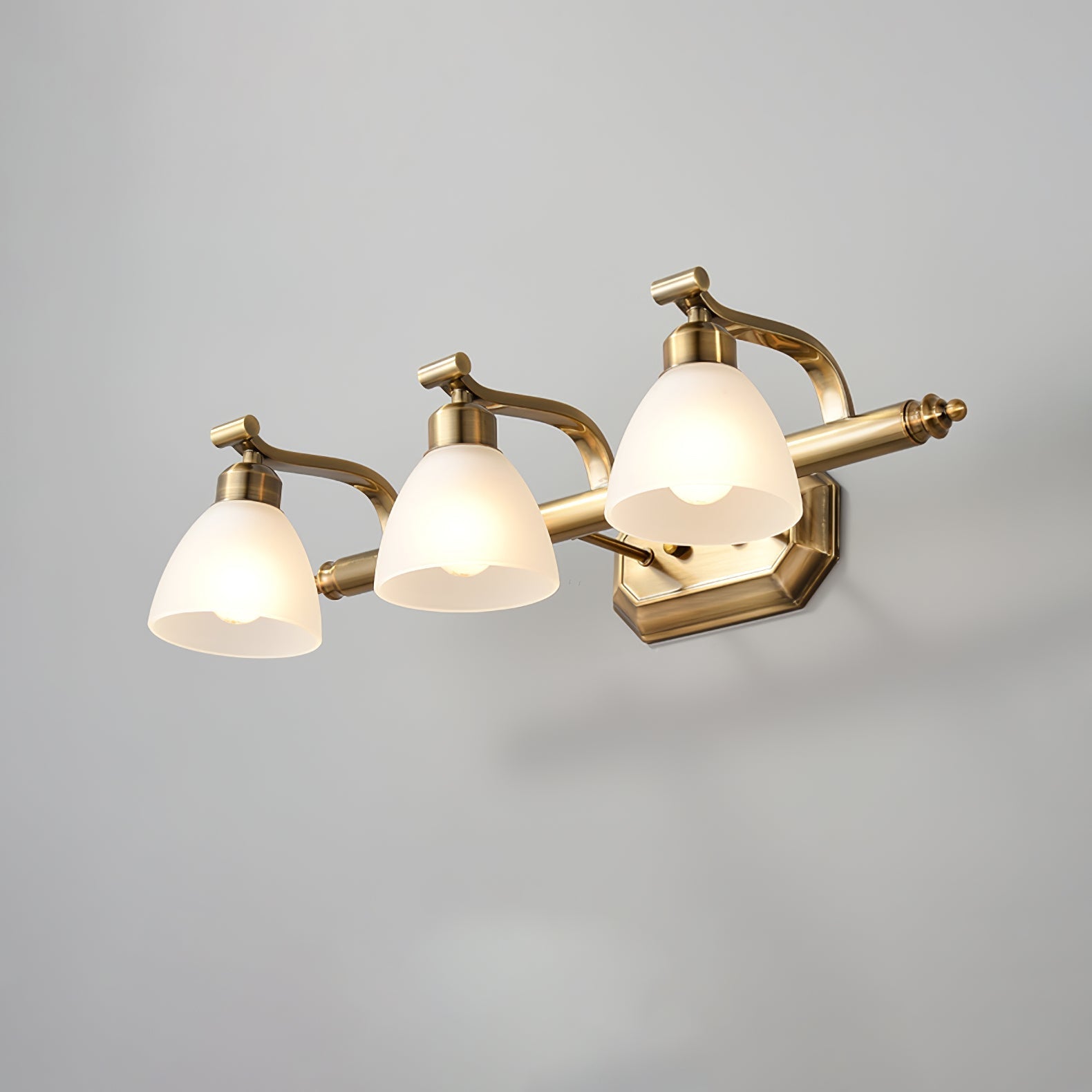 Colaeus Classic Art Bath Glass Wall Light-Neutral Decor