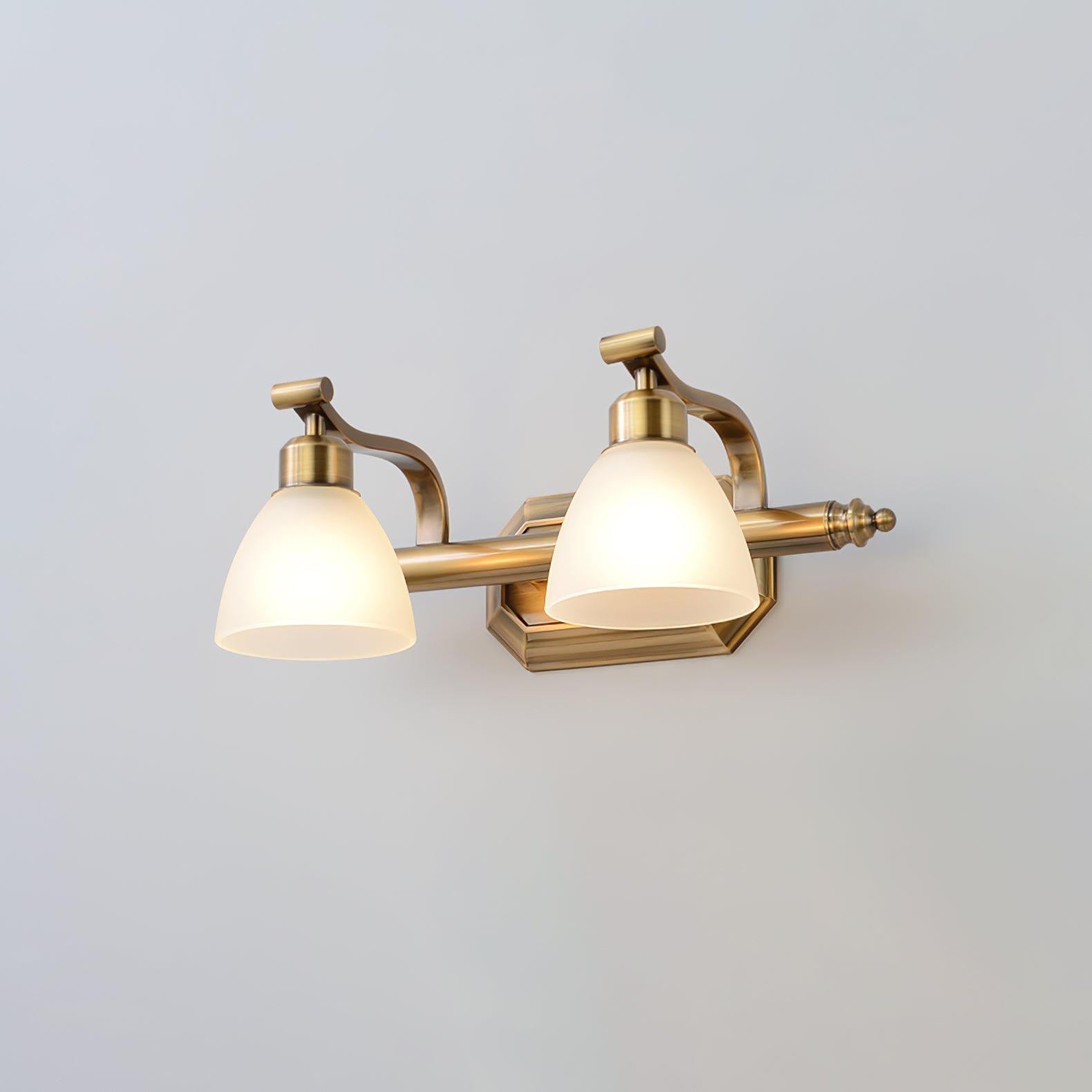 Colaeus Classic Art Bath Glass Wall Light-Neutral Decor