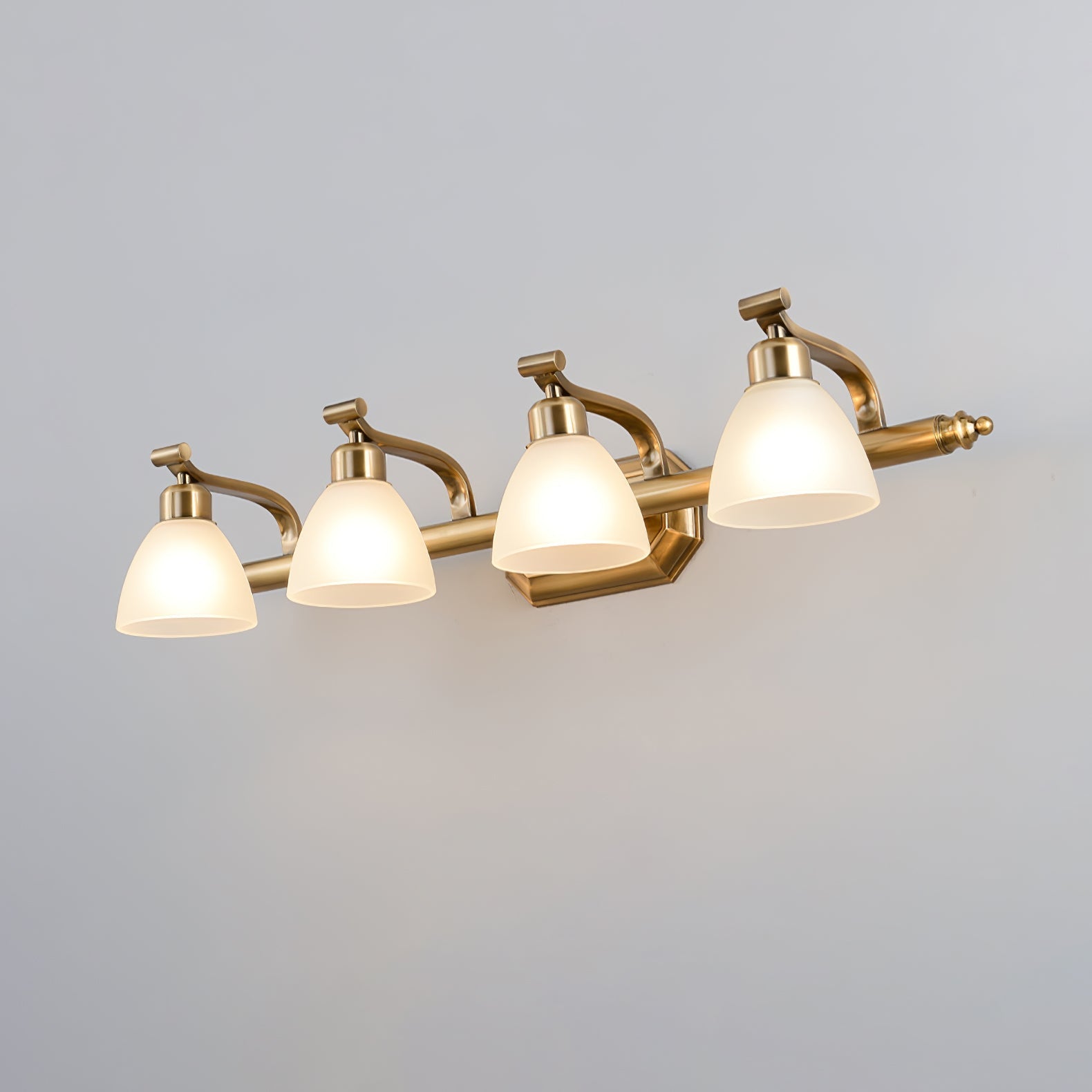 Colaeus Classic Art Bath Glass Wall Light-Neutral Decor