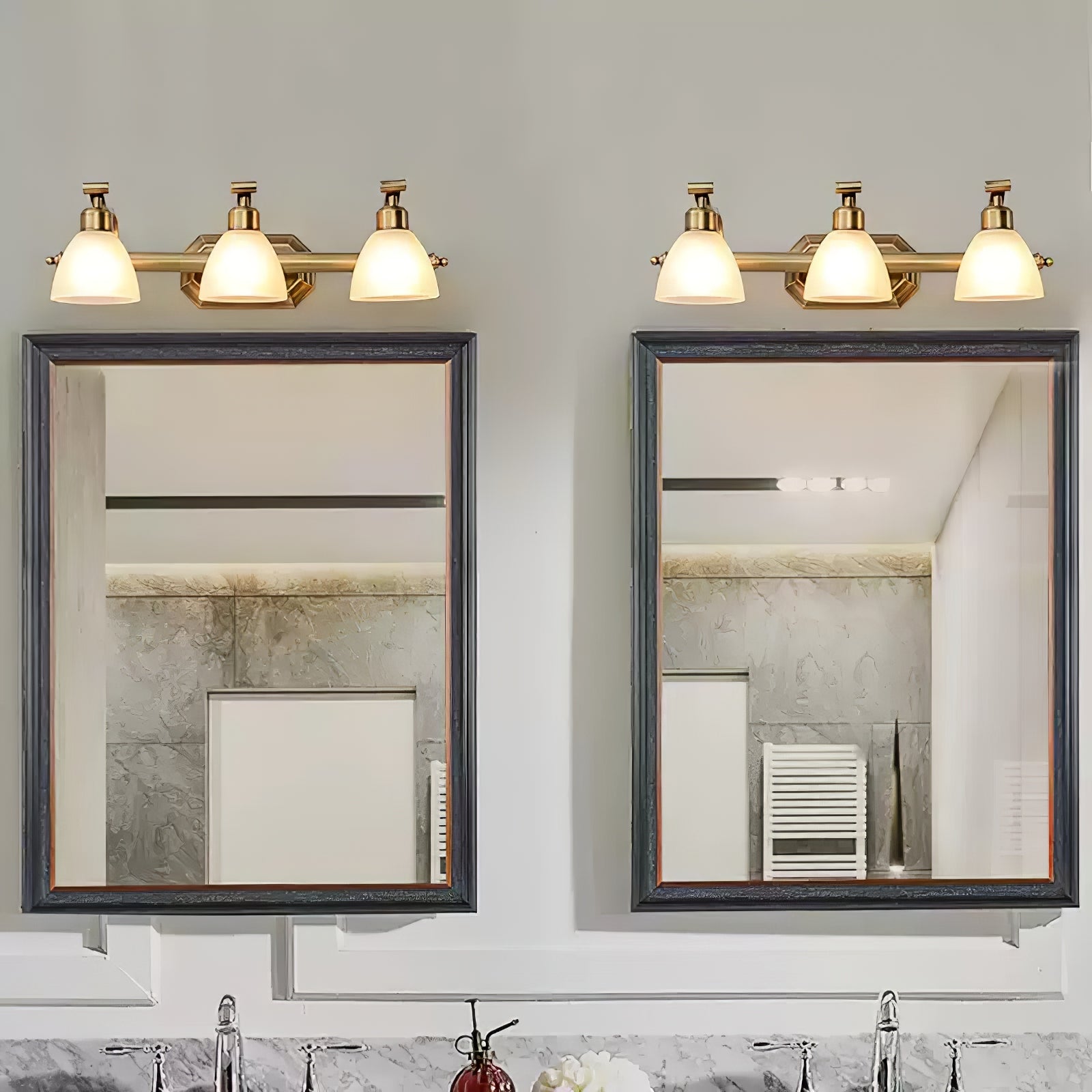 Colaeus Classic Art Bath Glass Wall Light-Neutral Decor