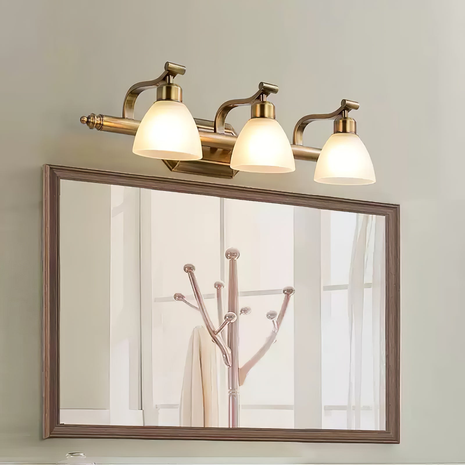 Colaeus Classic Art Bath Glass Wall Light-Neutral Decor